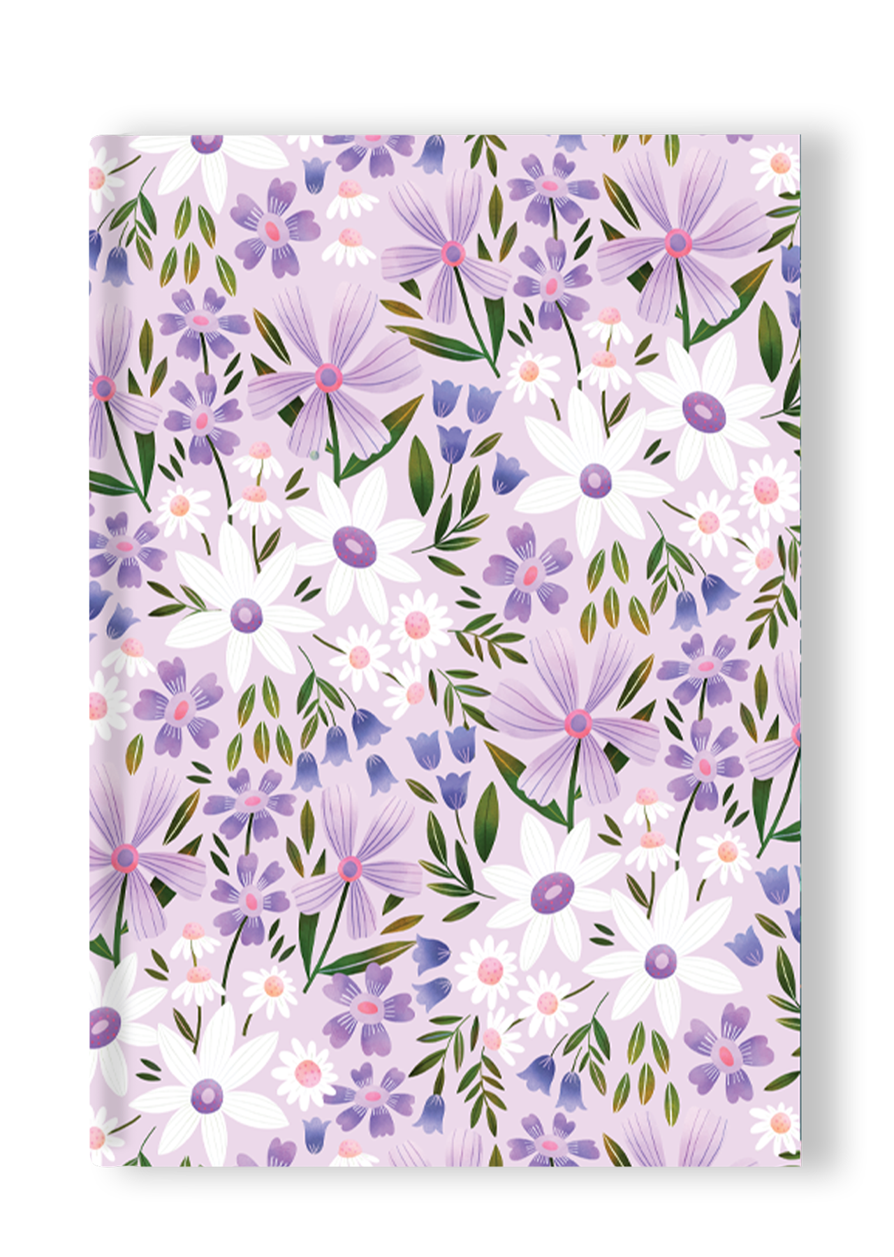 Lilac Flora Hardcover Notebook