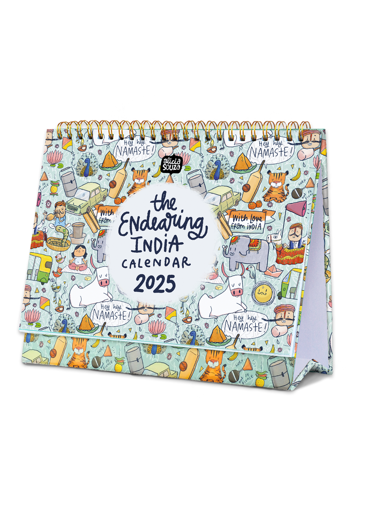 2025 Endearing Desk Calendar