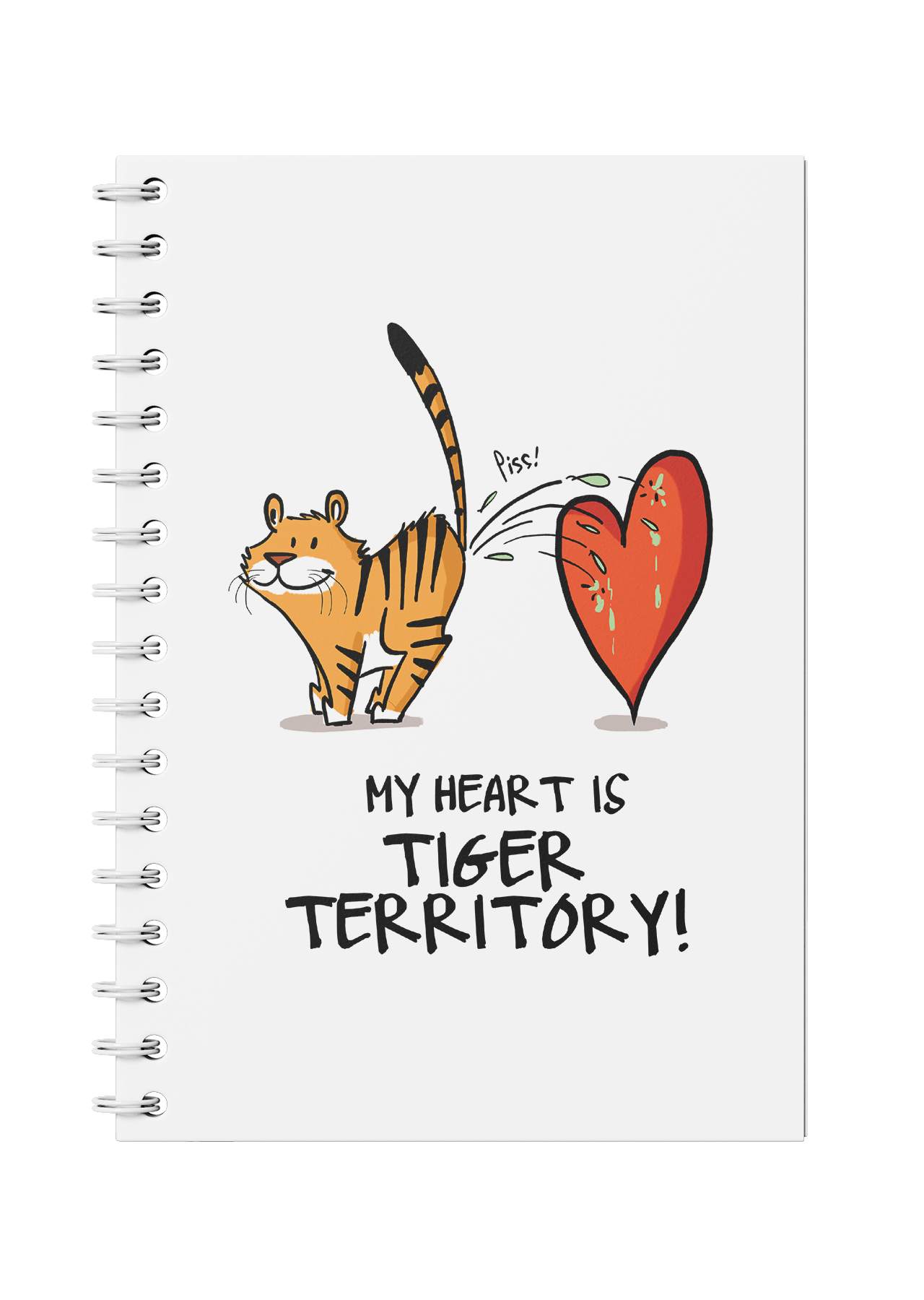 My Heart is Tiger Territory Notebook