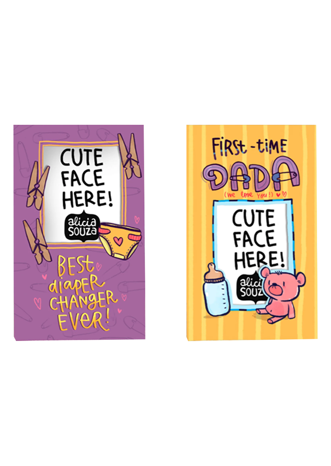 New Dad Magnetic Frames - Pack of 2