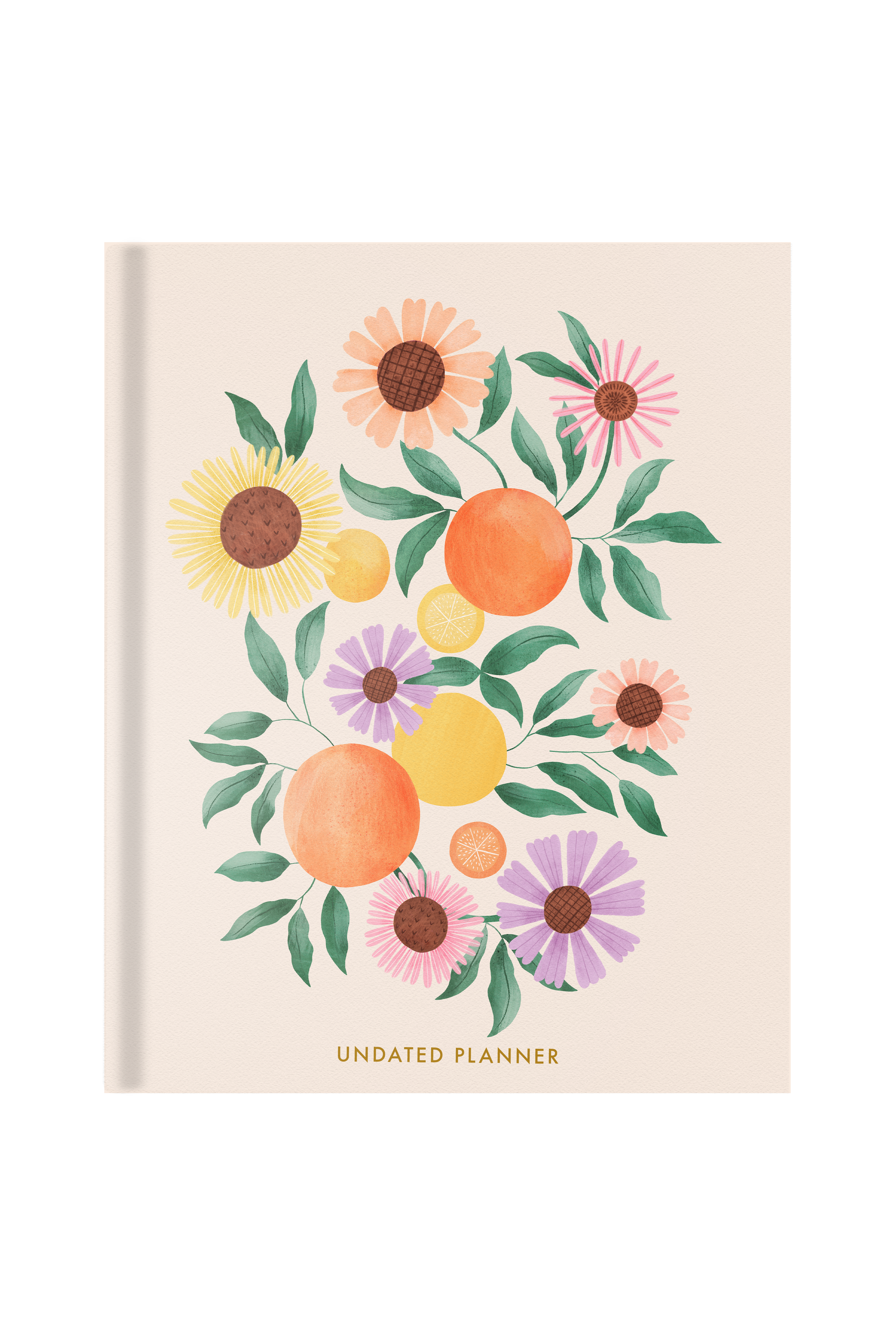 Orange Garden Hardbound Undated Planner