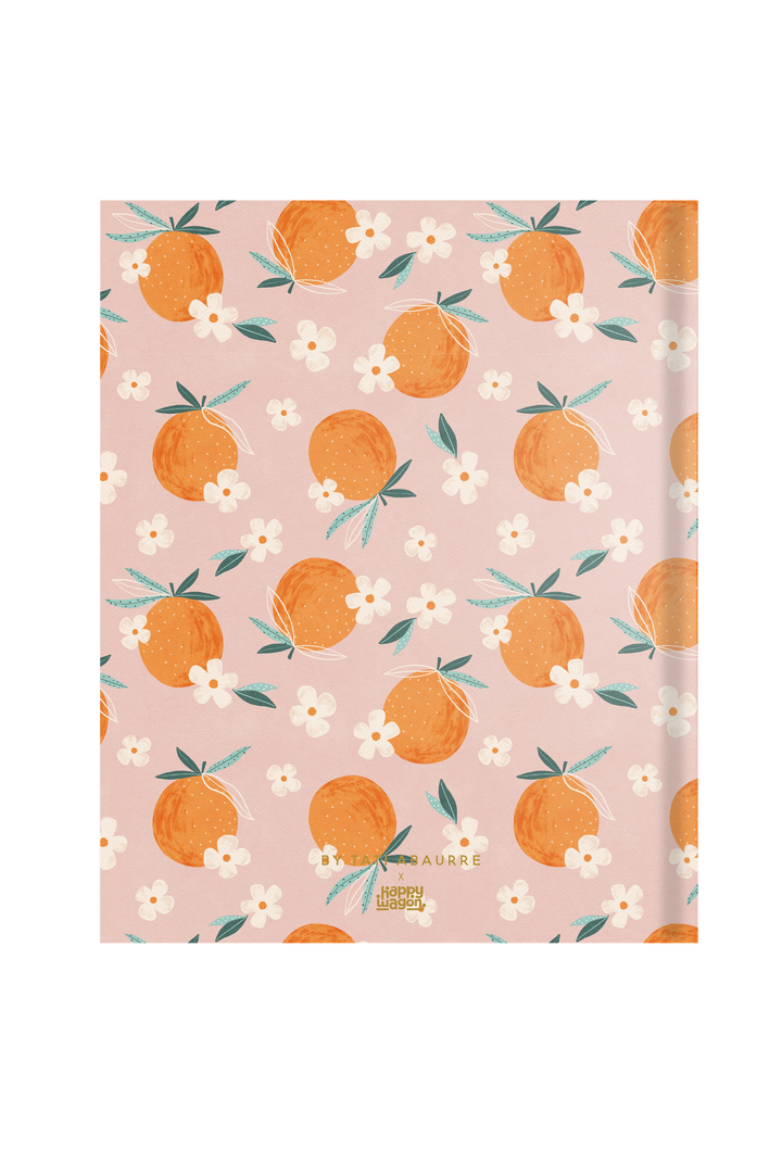 Oranges in Bloom  Hardbound Undated Planner