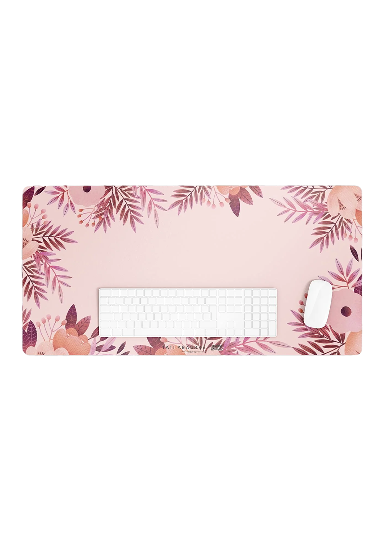 Purple Flora Desk Mat