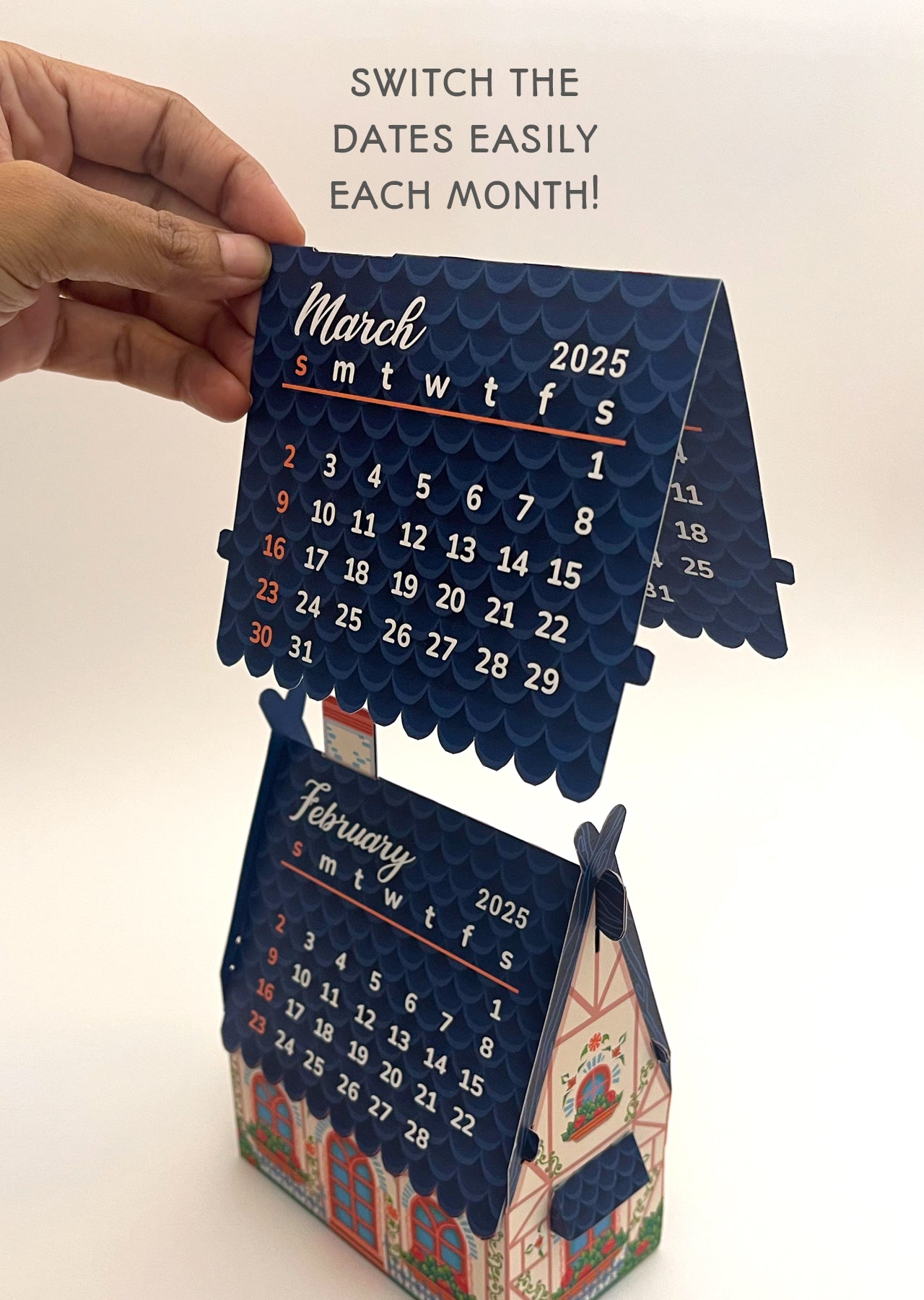 2025 DIY Mini Happy Home Desk Calendar