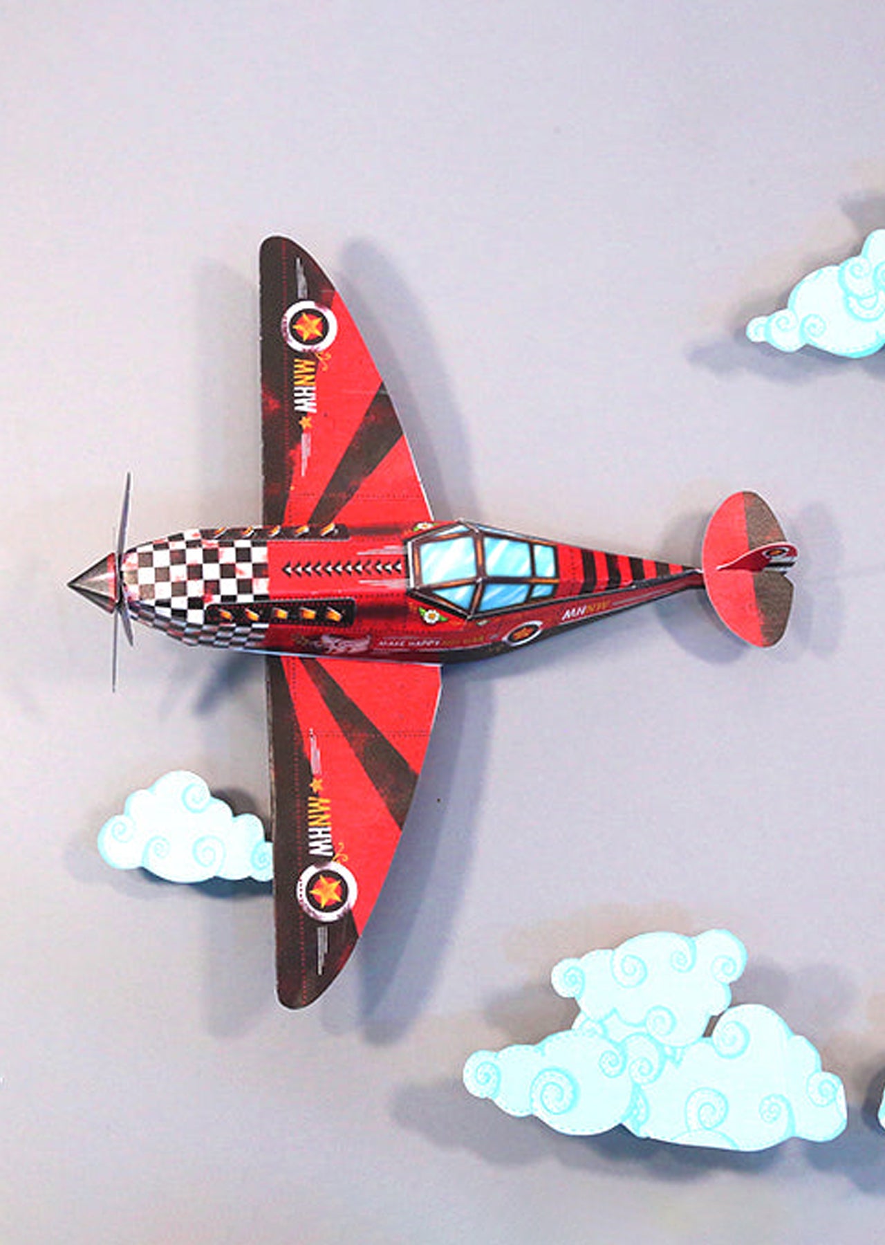 Candy Bomber Paper Aeroplane - DIY Paper Craft Kit