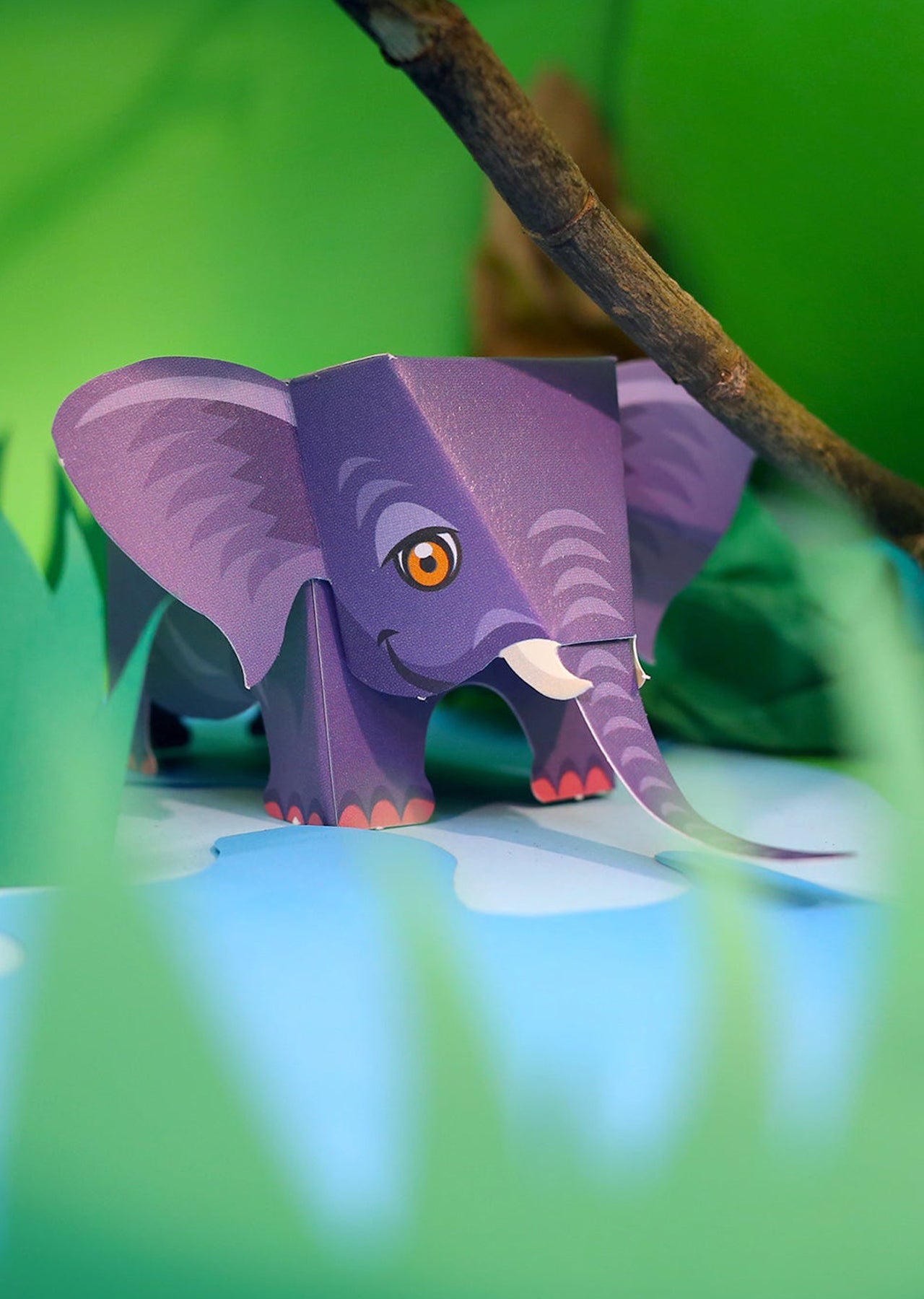 BOX SET 1: Set of 6 DIY Mini Endangered Animals Paper Craft Kits