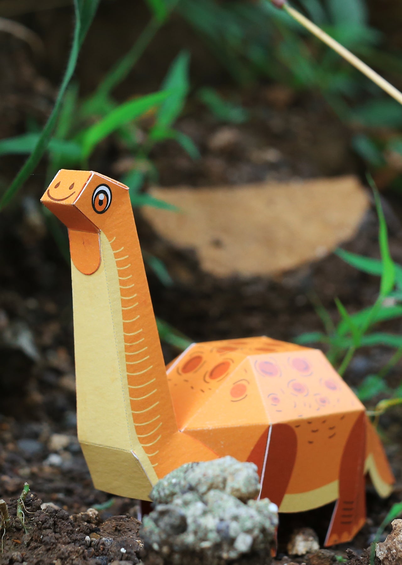 BOX SET of 6 DIY Mini Prehistoric Dinosaurs Paper Craft Kits