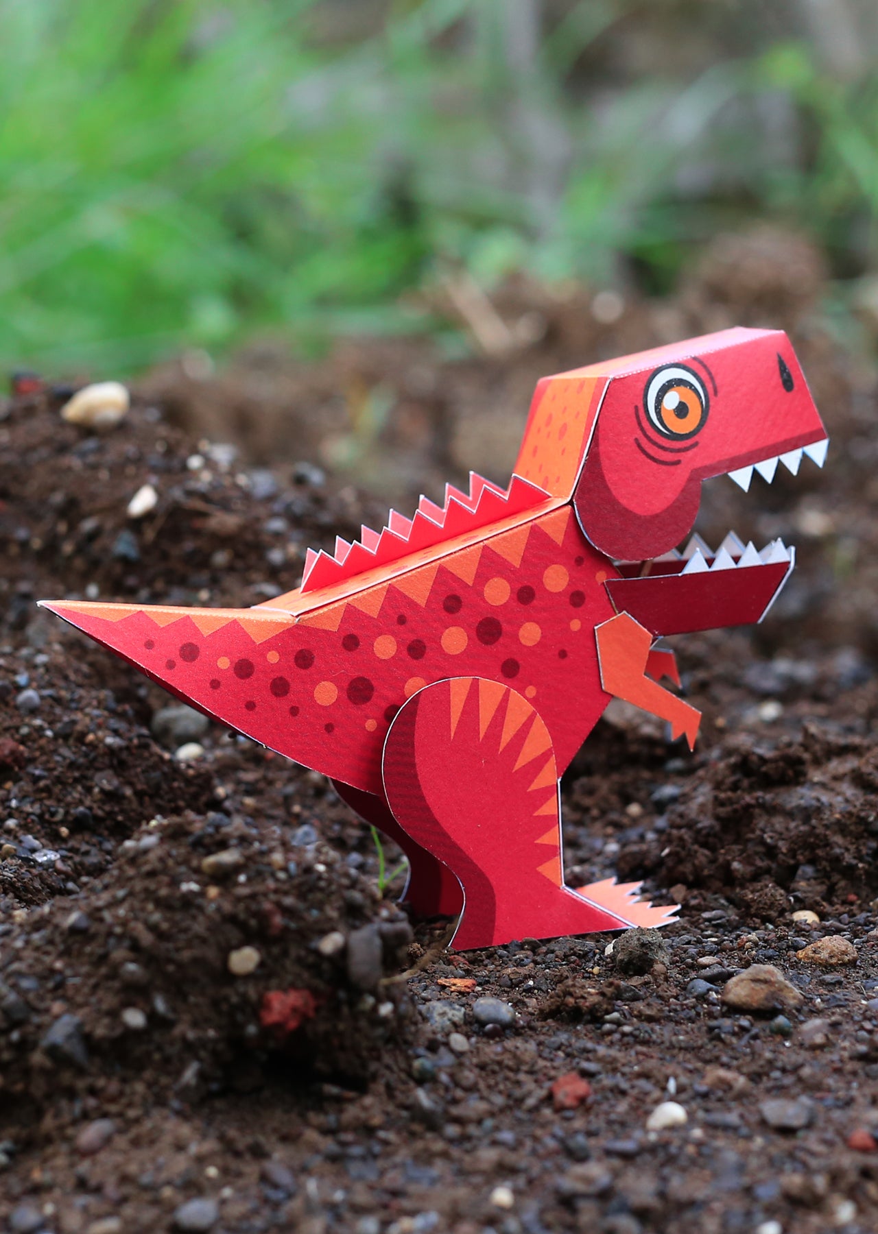 BOX SET of 6 DIY Mini Prehistoric Dinosaurs Paper Craft Kits