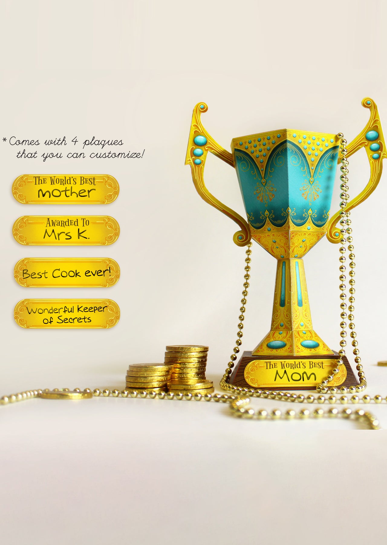 Trophy Cup - DIY Paper Craft Kit