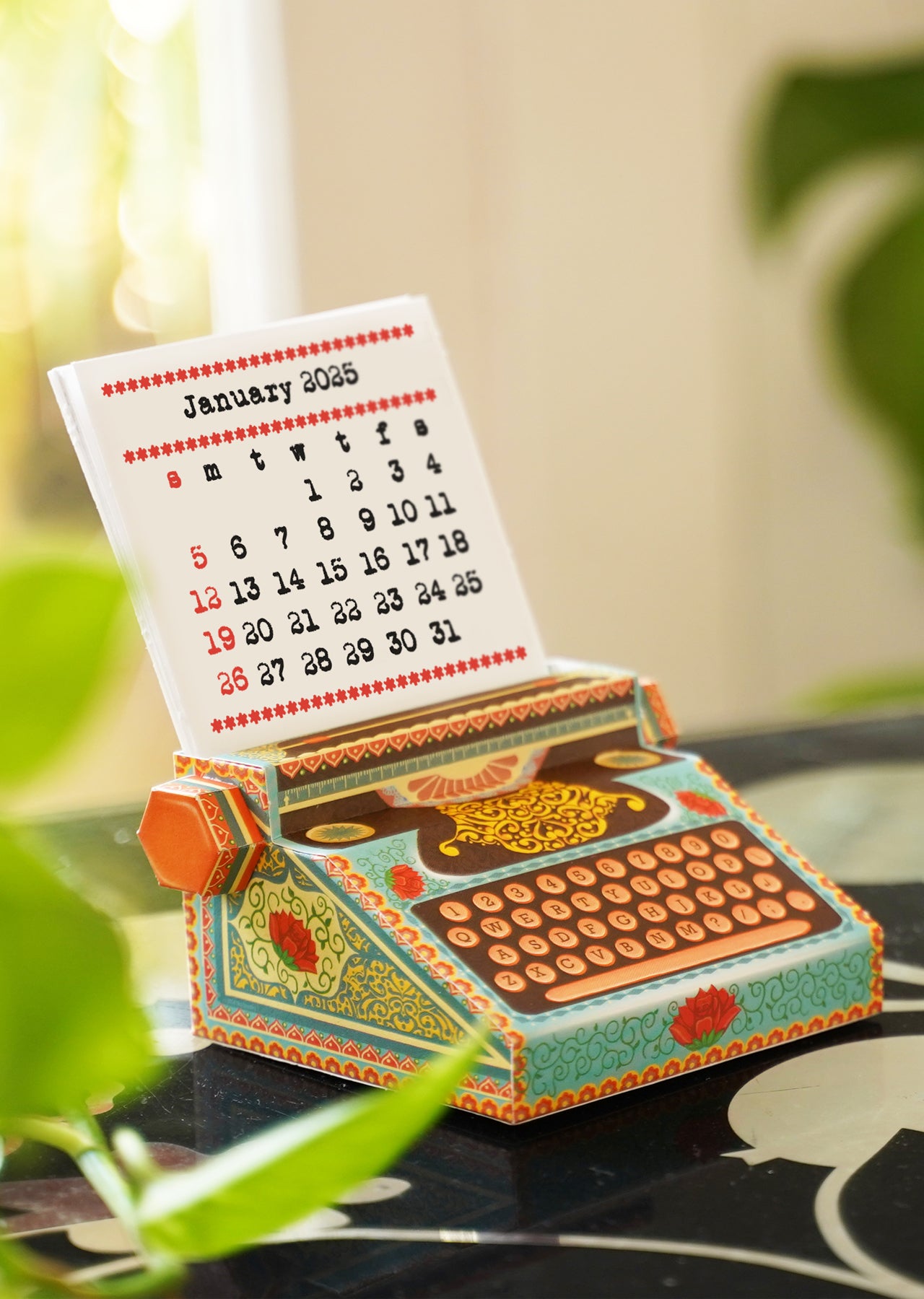 DIY Mini Typewriter Calendar for 2025 & 2026