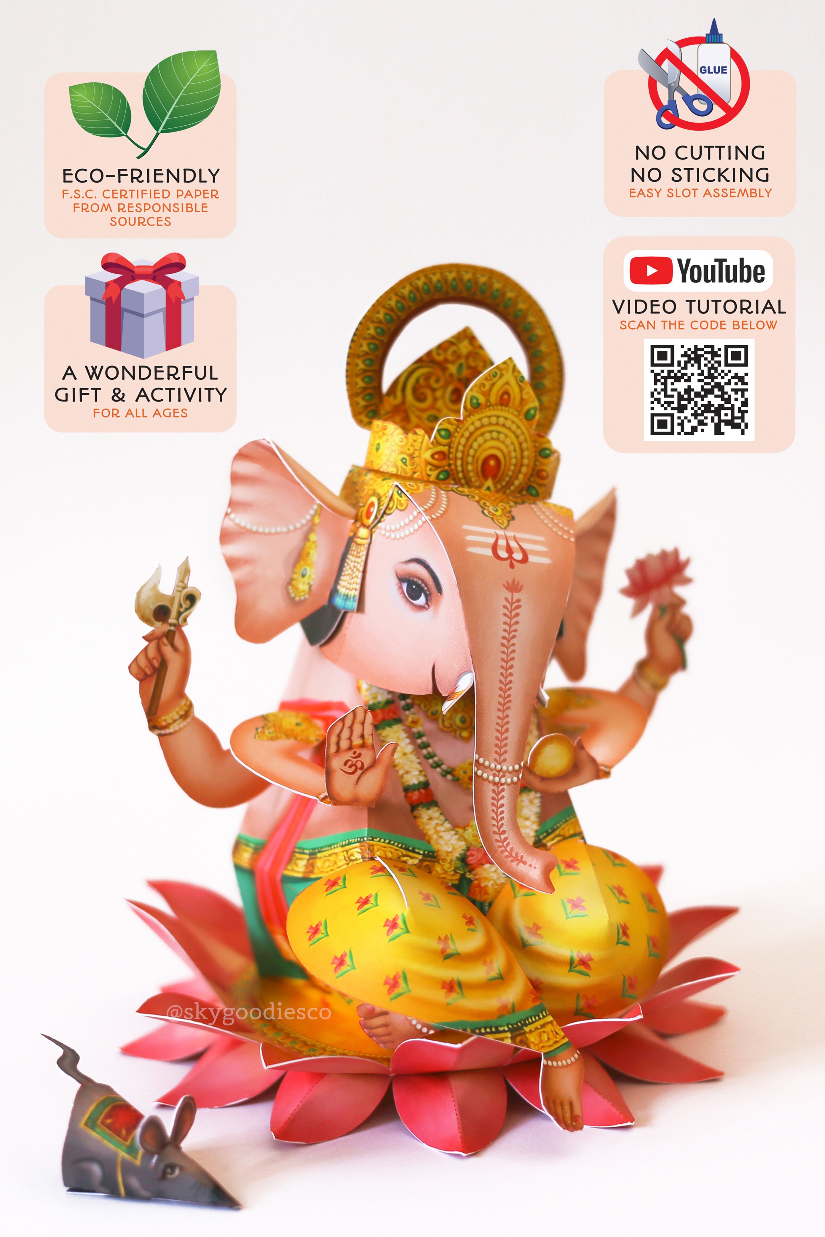 Ganesha DIY Paper Craft Kit