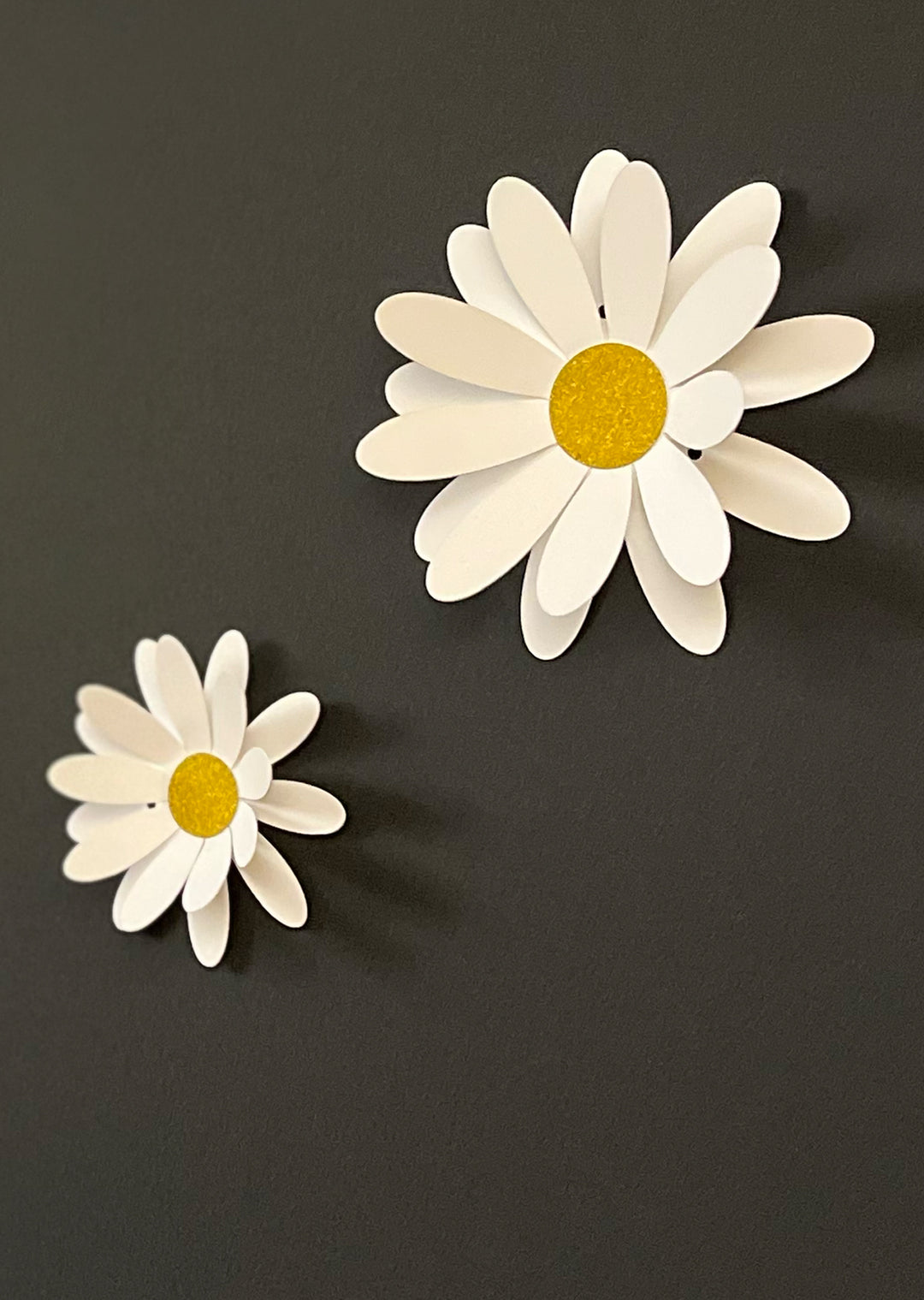 White Daisy Flower Paper Bunting