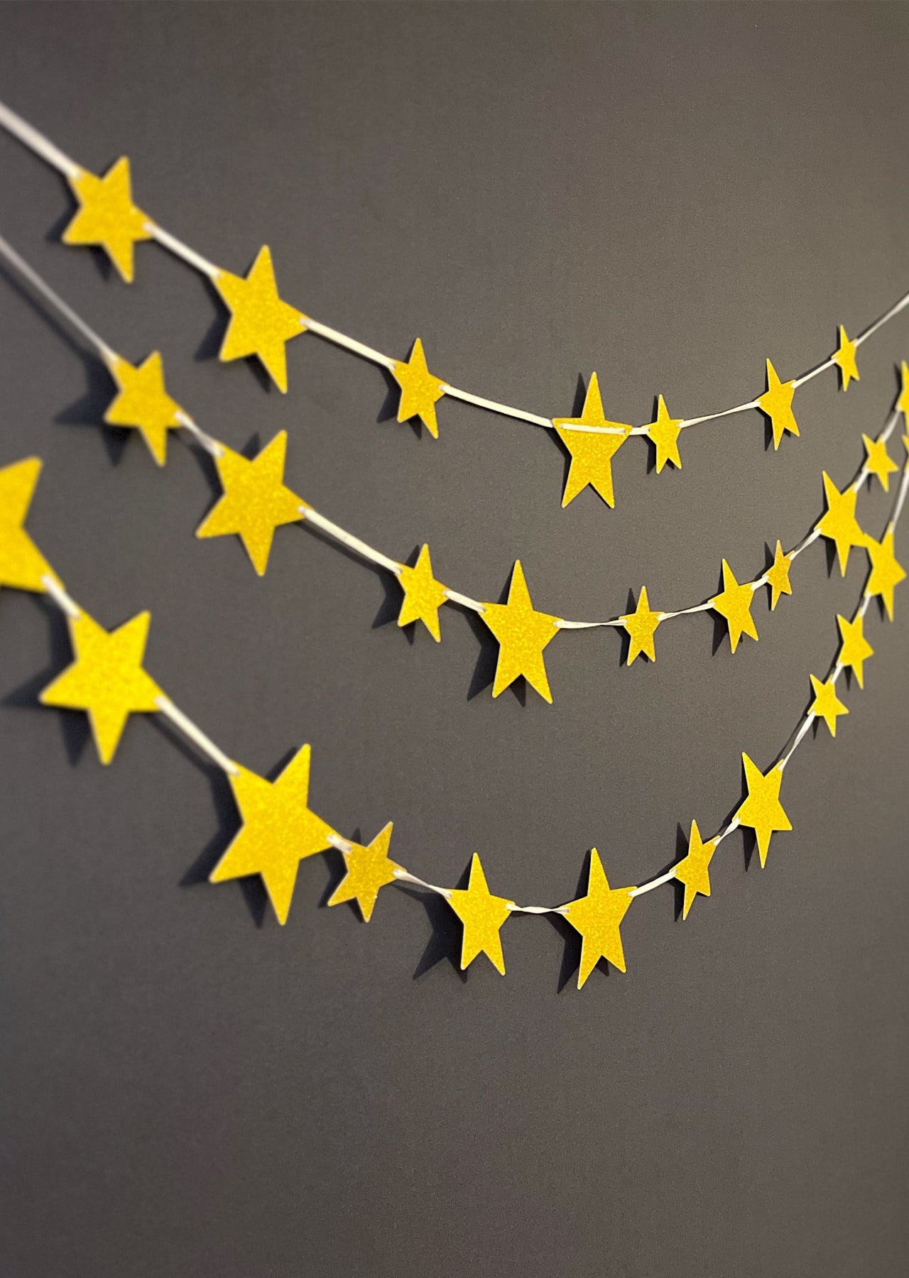 Golden Stars Paper Bunting