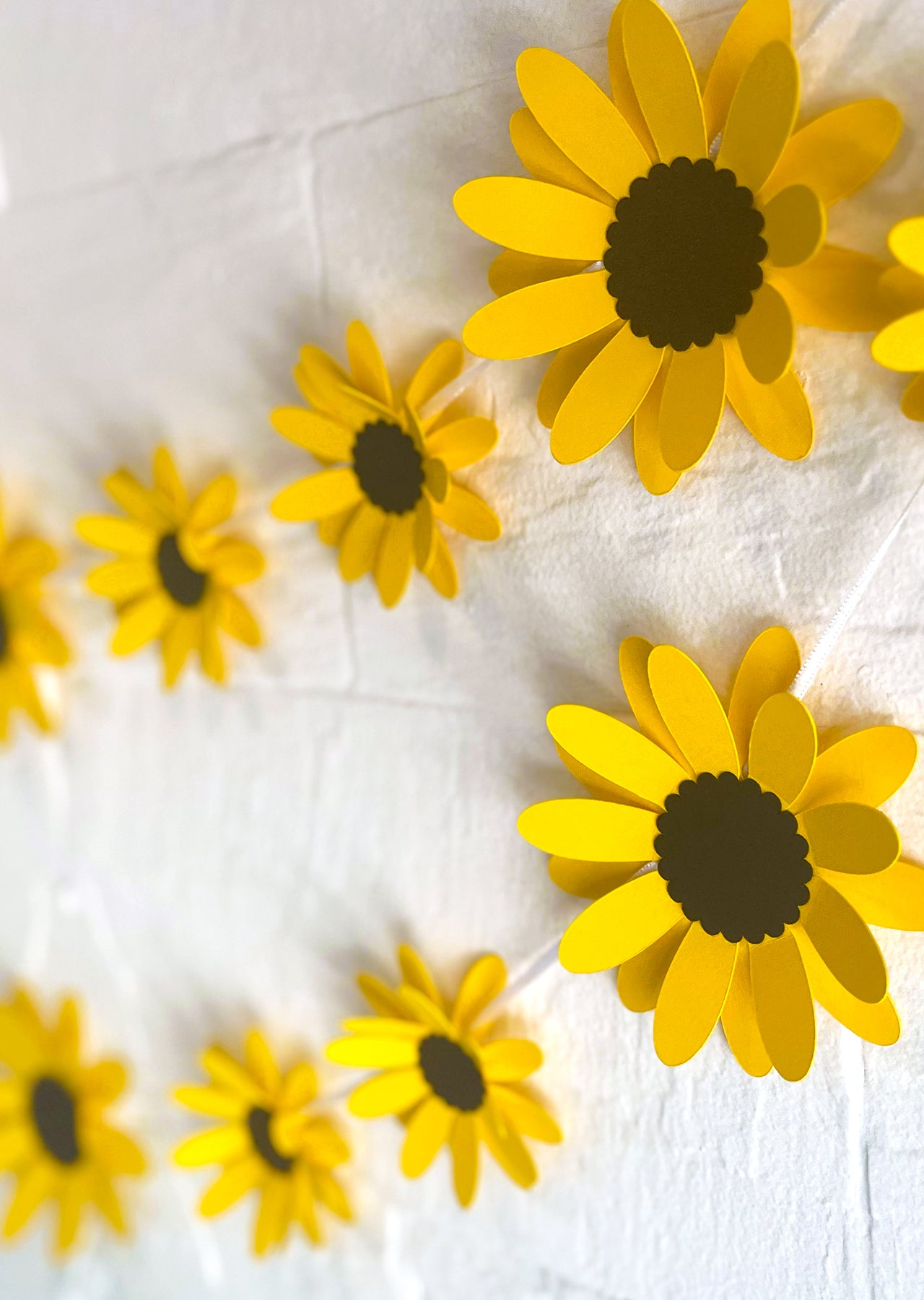 Yellow Sunflower Paper Bunting