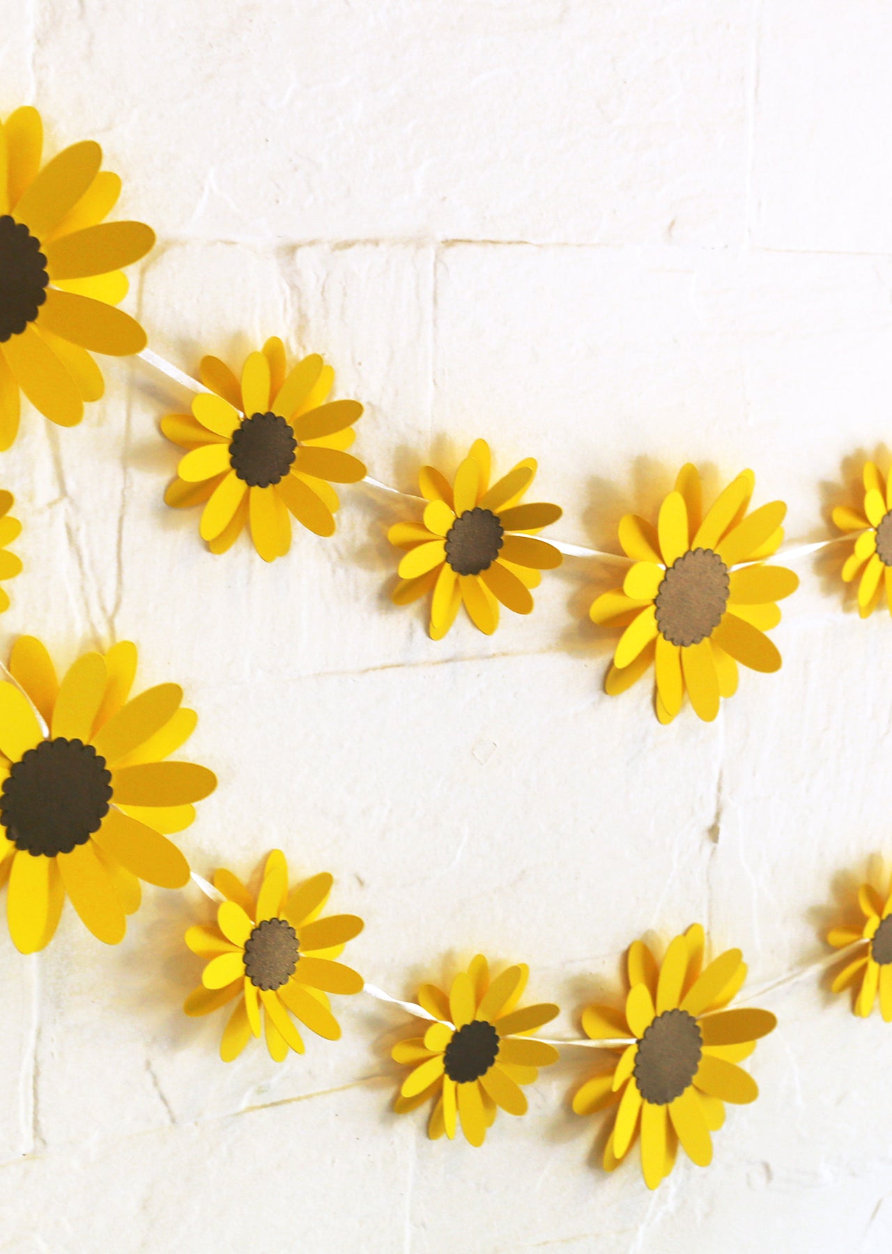 Yellow Sunflower Paper Bunting