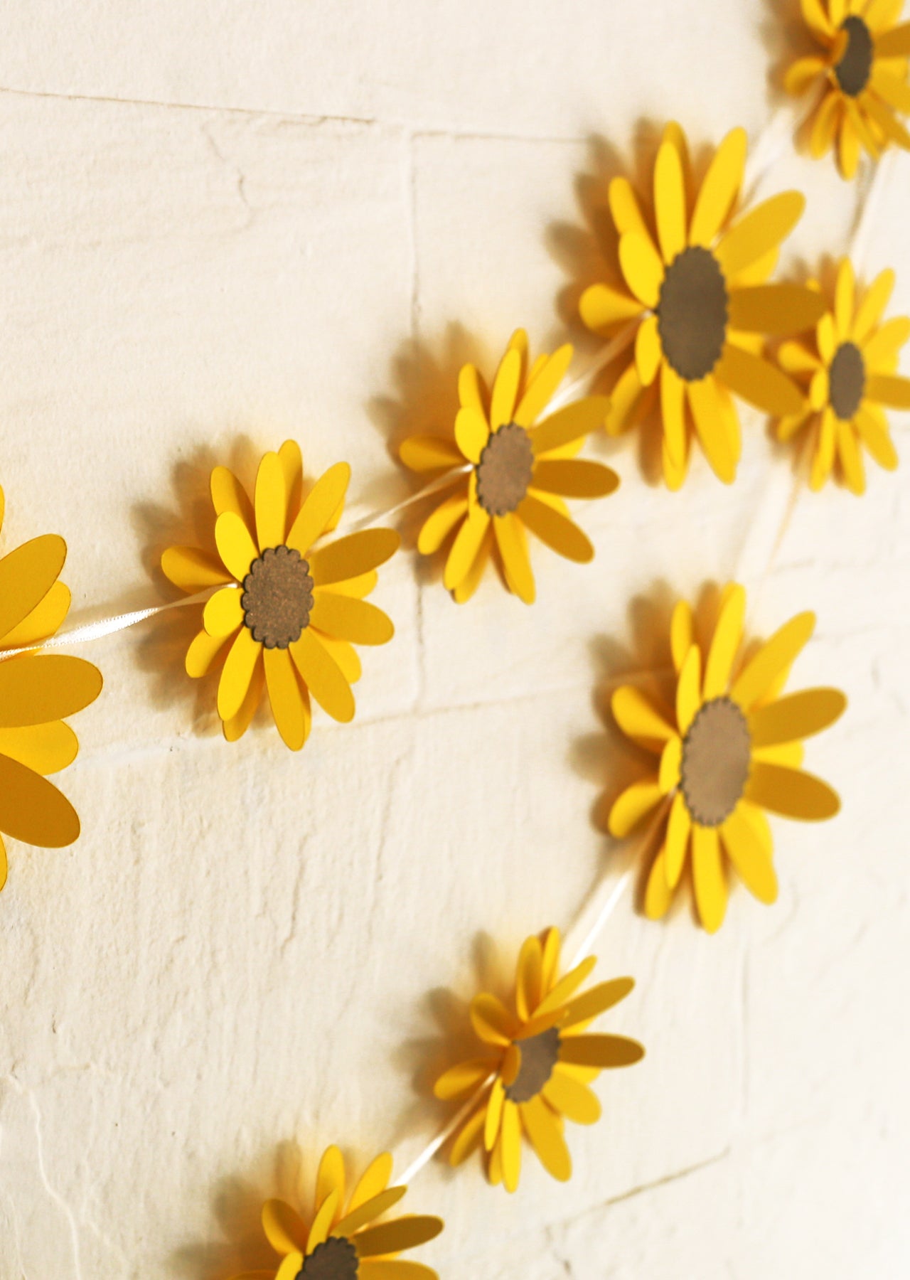 Yellow Sunflower Paper Bunting