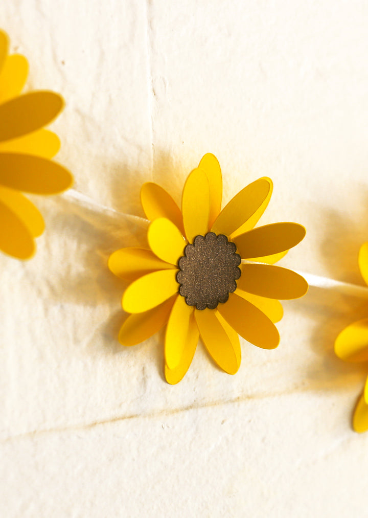 Yellow Sunflower Paper Bunting