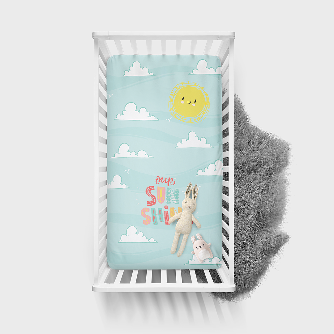 Sunny Funny Days Crib Sheet