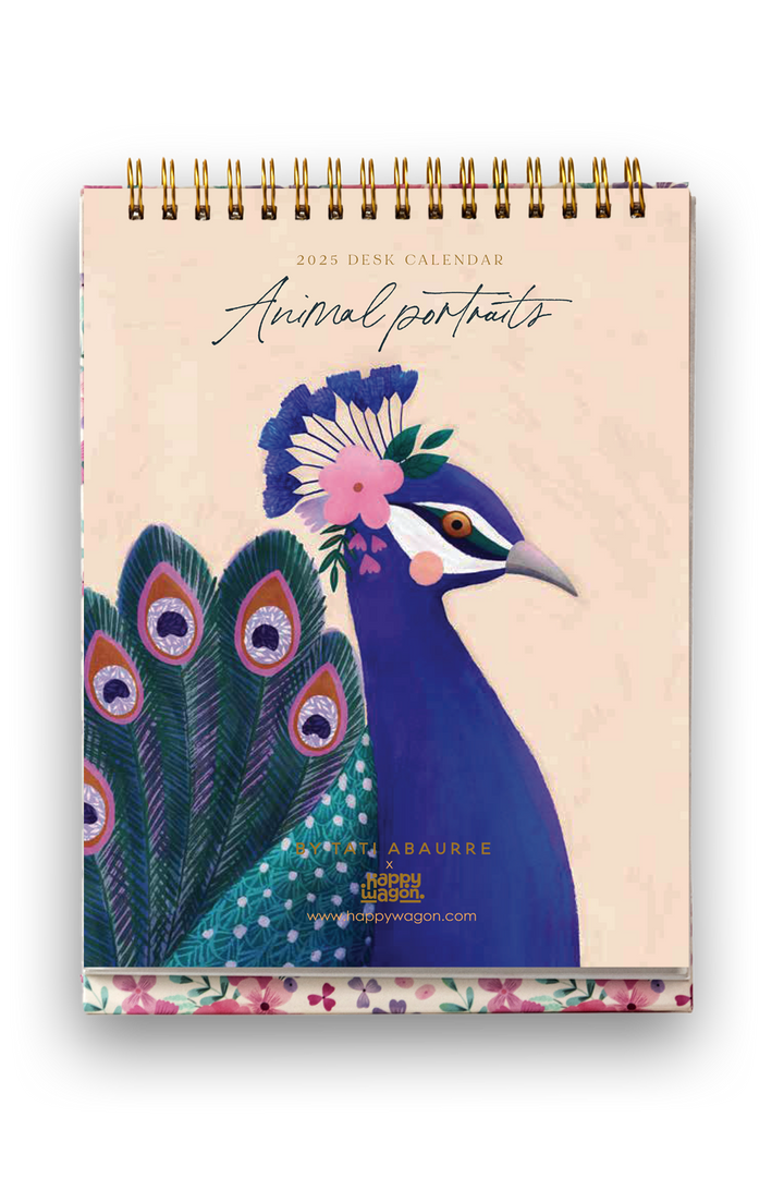 2025 Animal Portrait Desk Calendar