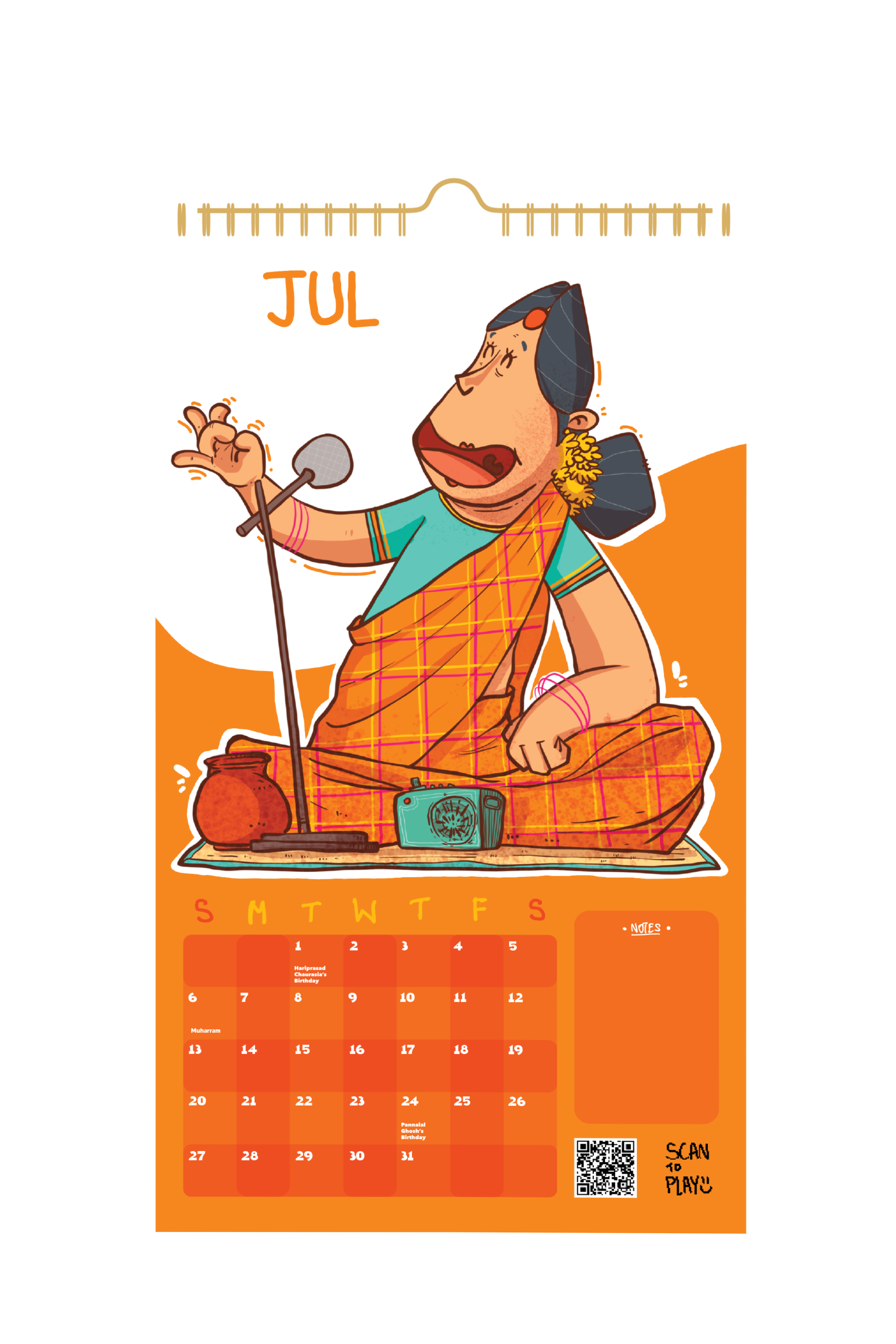 2025 Raga Rebels Wall Calendar