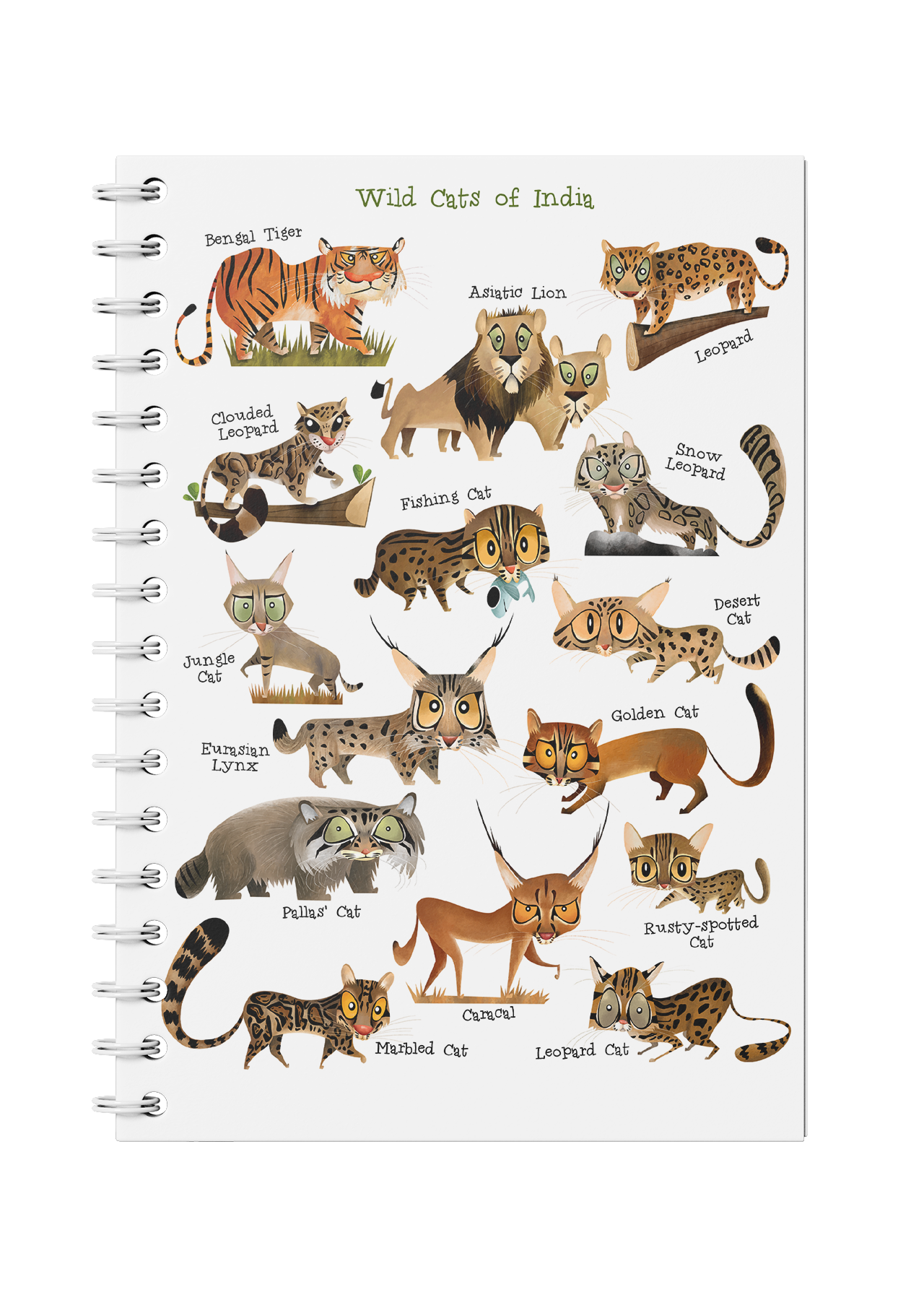 Wild Cats of India Notebook