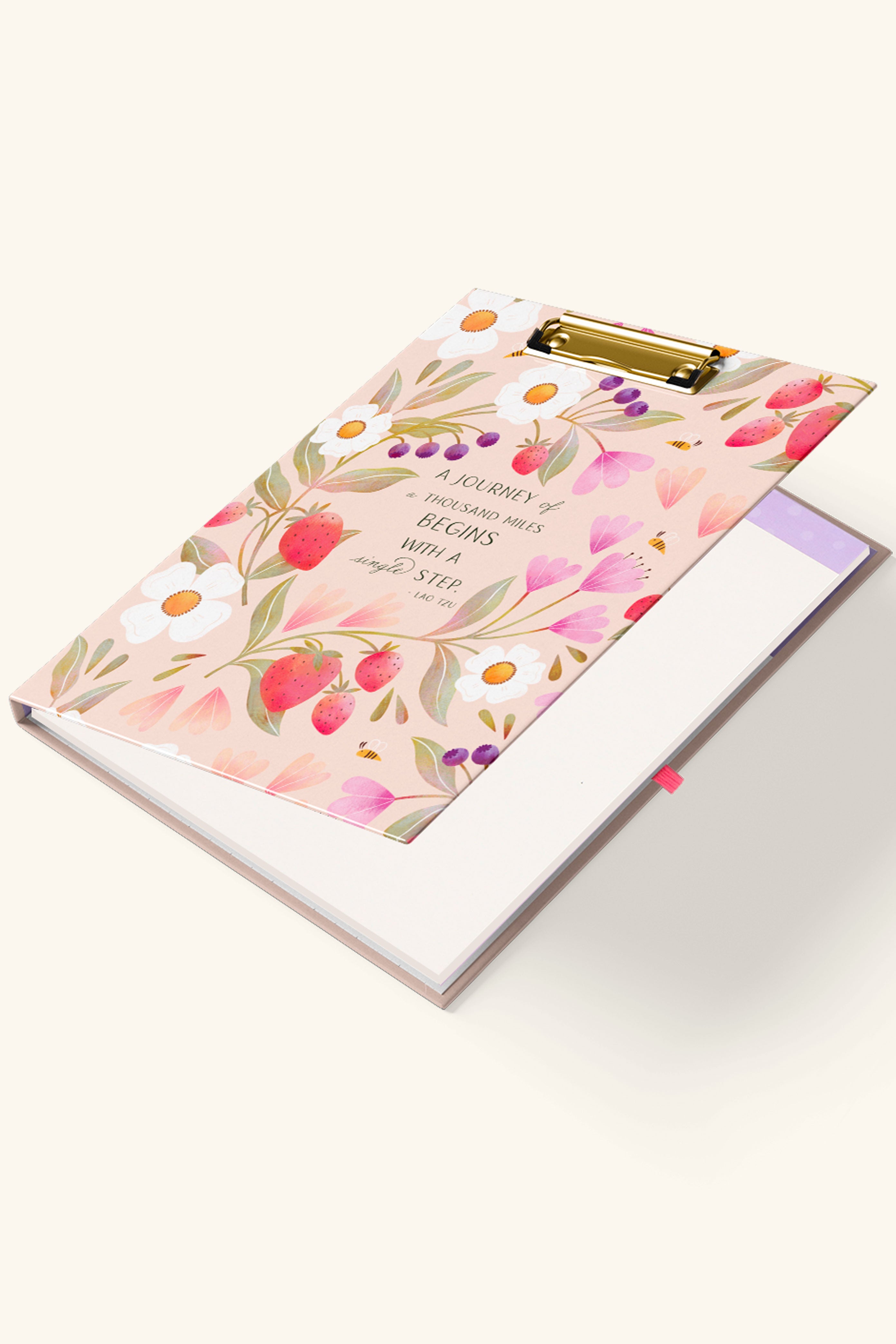 Winged Garden Clipfolio | Clipboard & Notepad Duo