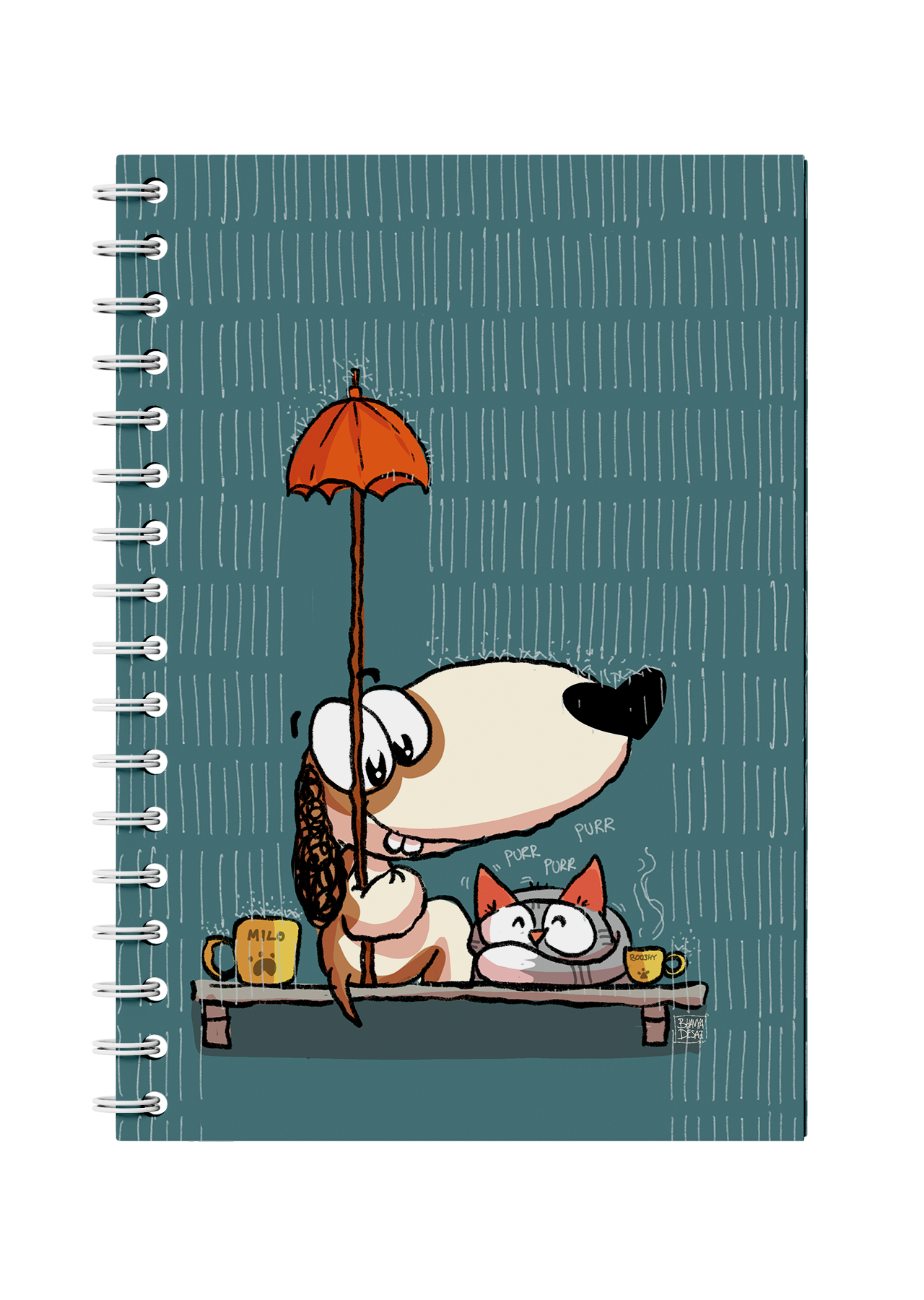 Rainy Companions Notebook