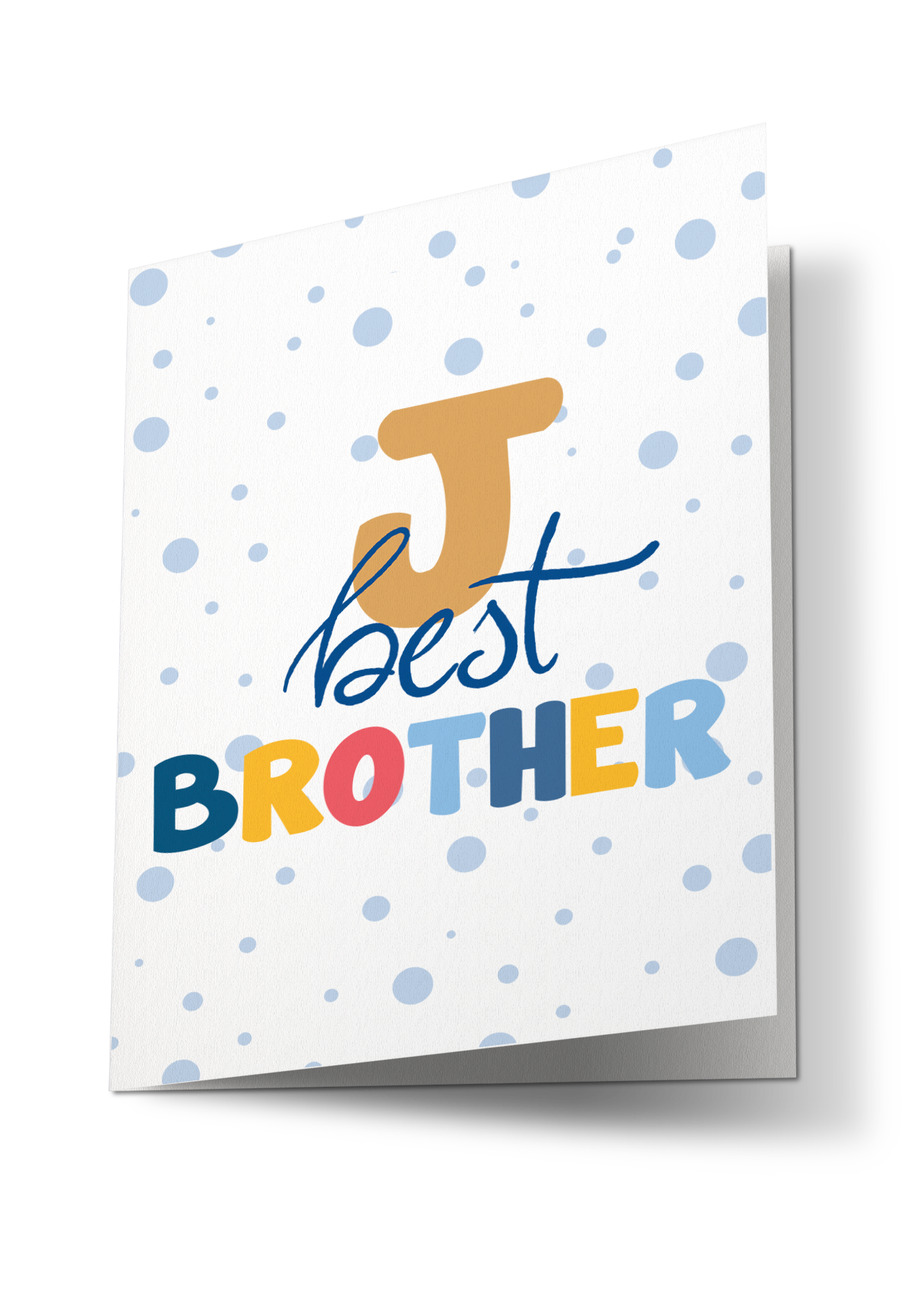 Personalise Best Brother Greeting Card