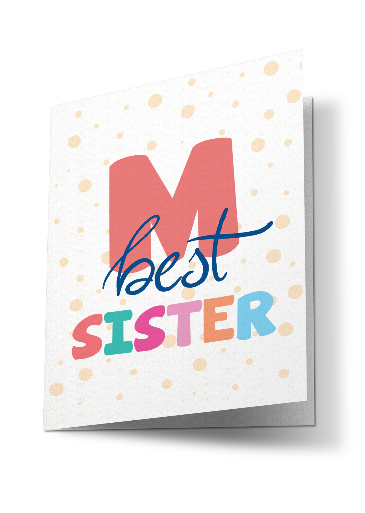 Personalised Best Sister Greeting Card