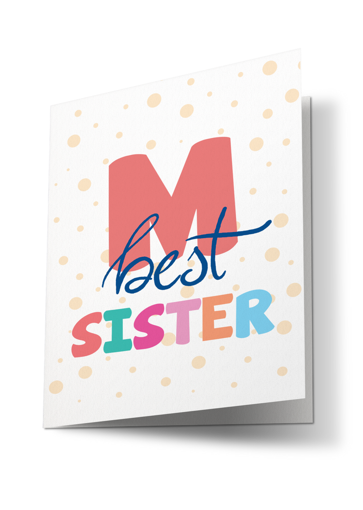 Personalised Best Sister Greeting Card