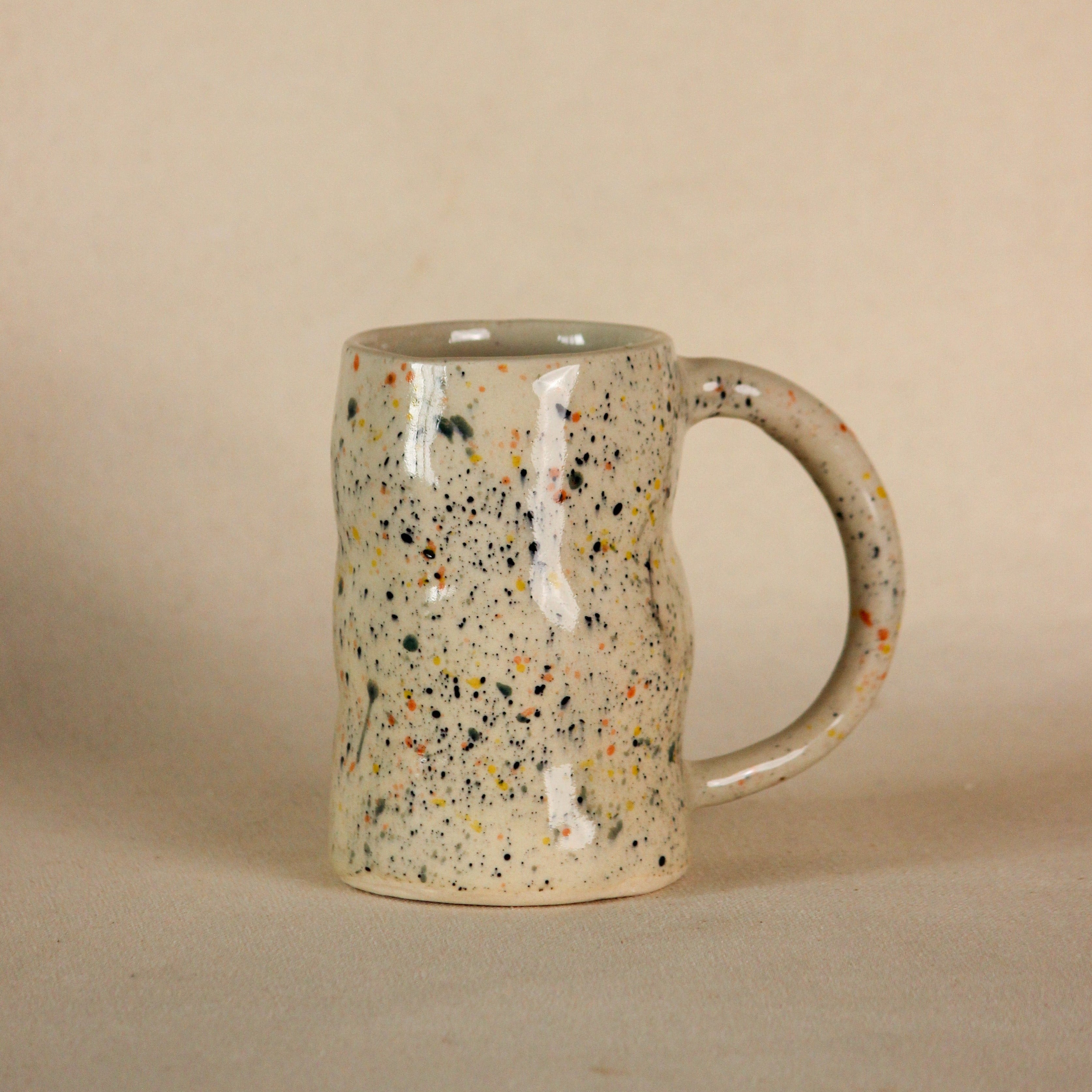 Multicolored Ceramic Stoneware Speckled Mug for Lassi , Beer , Coffee, Tea , Milk