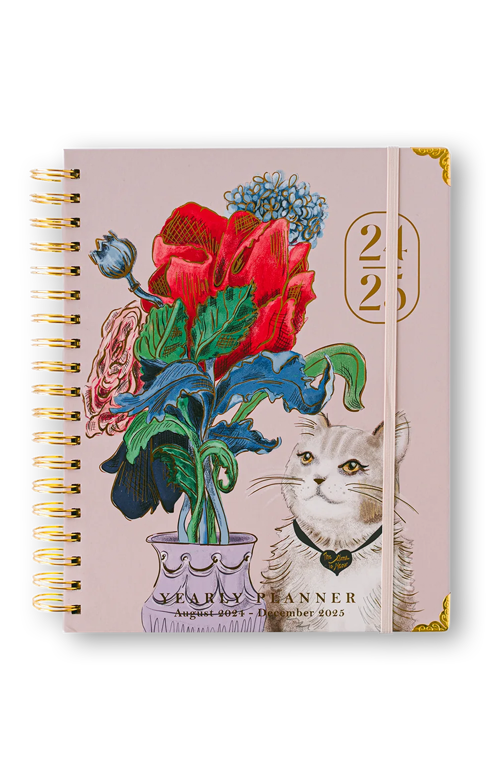 The Time Is Meow Spiral Planner