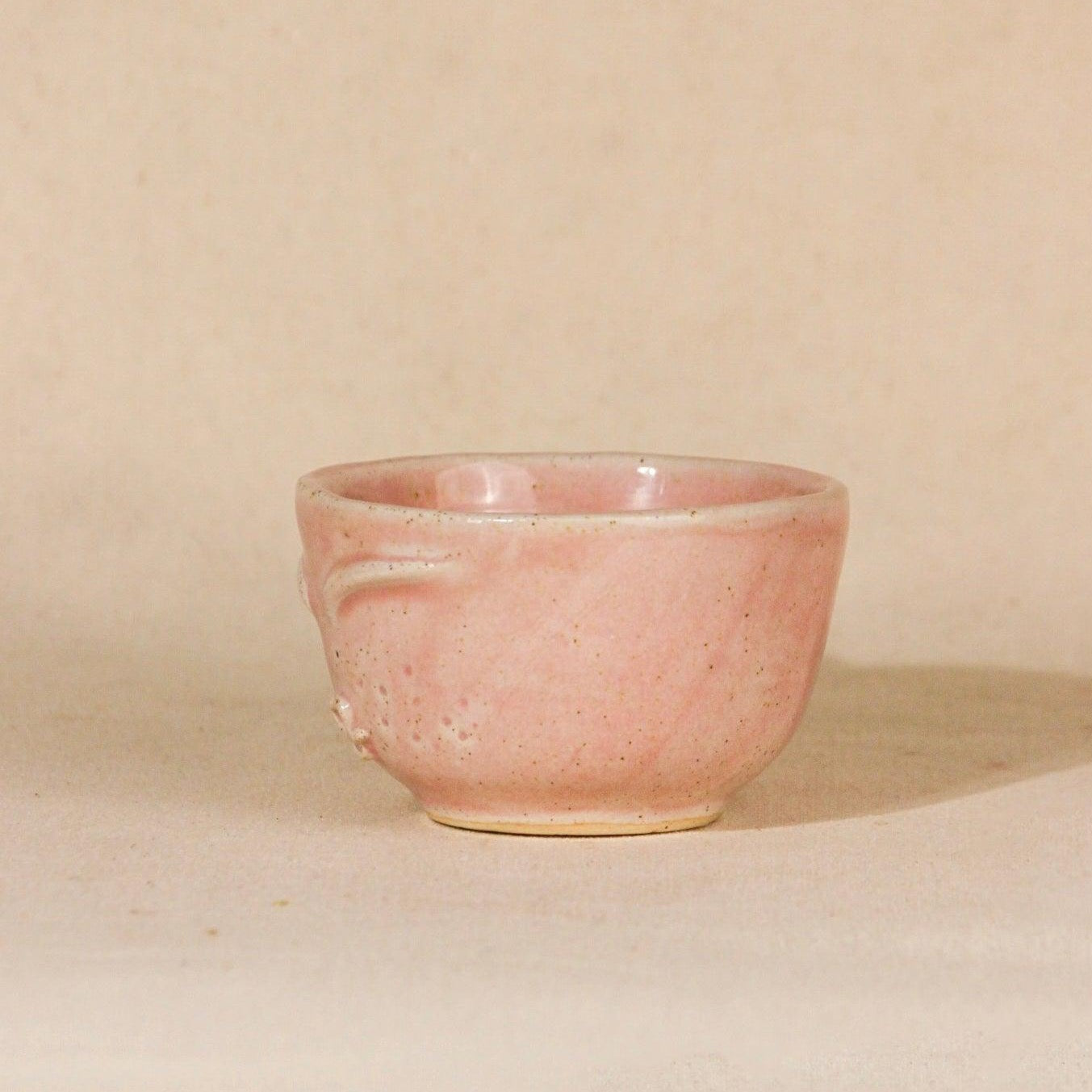 The Sage Face Ceramic Cappuccino Mug in Pink color- THE ORBY HOUSE