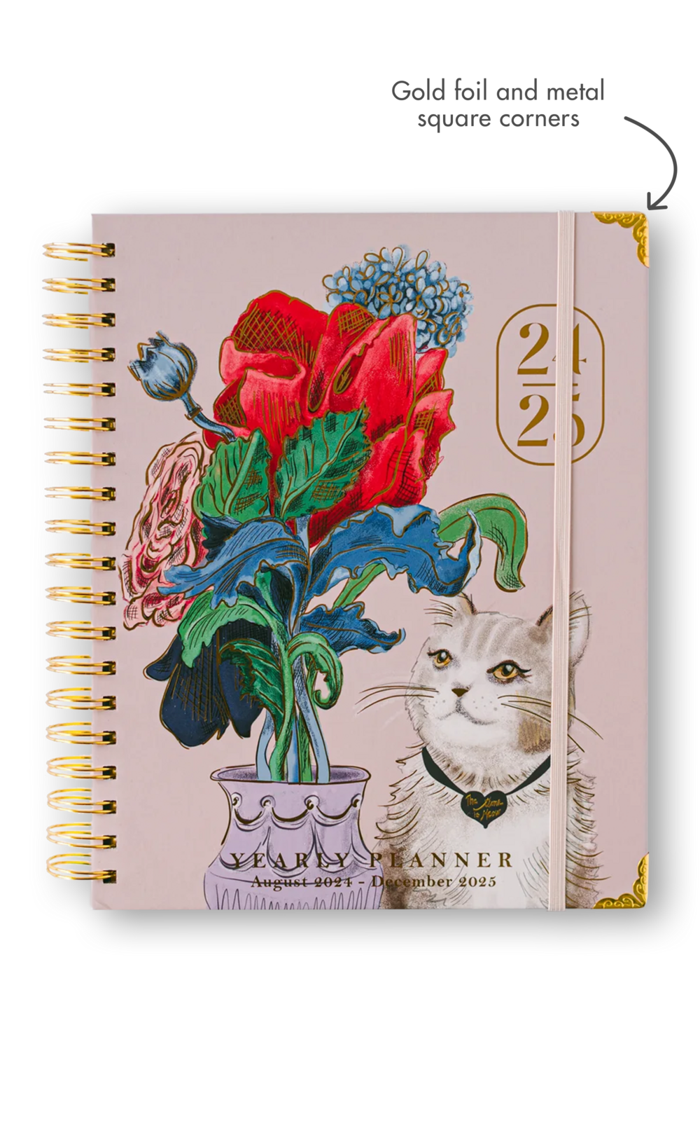 The Time Is Meow Spiral Planner