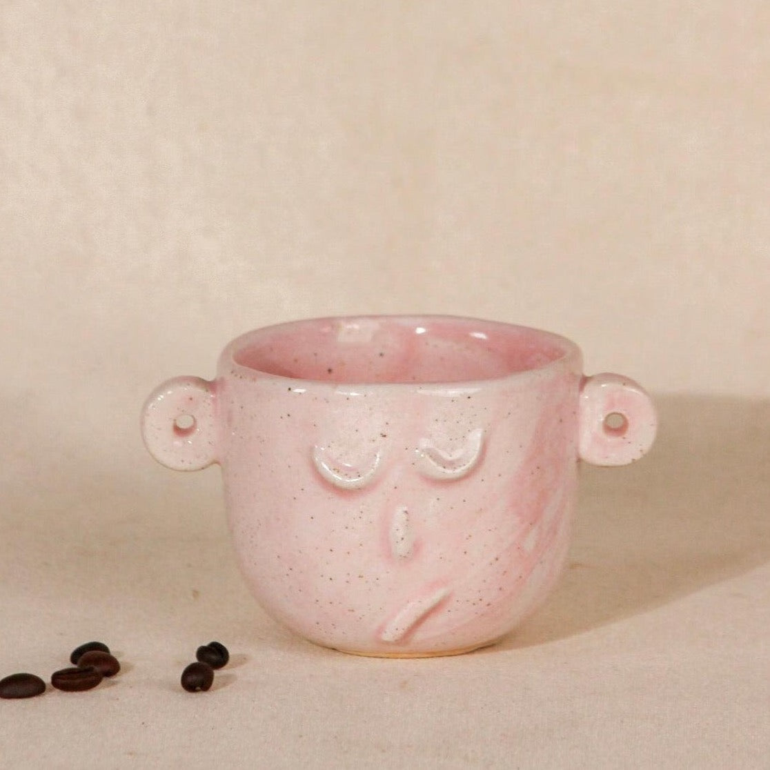 The Warrior Face Ceramic Coffee , Tea , Milk Mug in Pink color