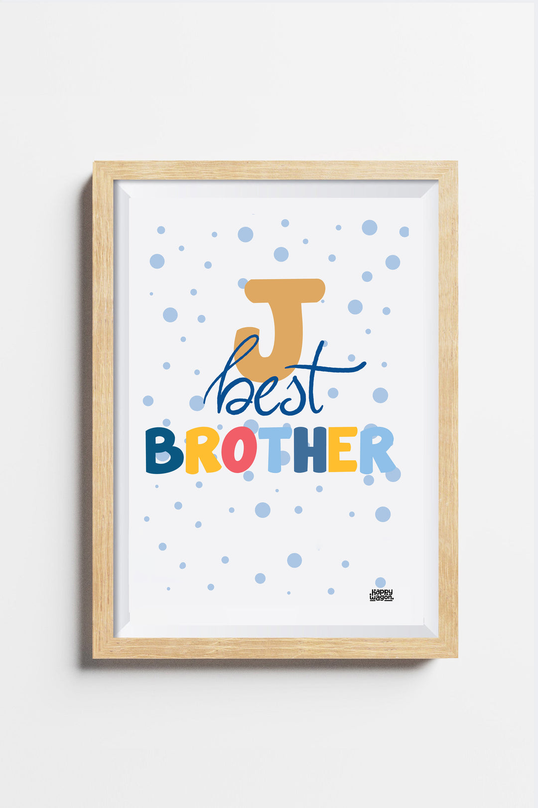 Personalised Best Brother Wall Art