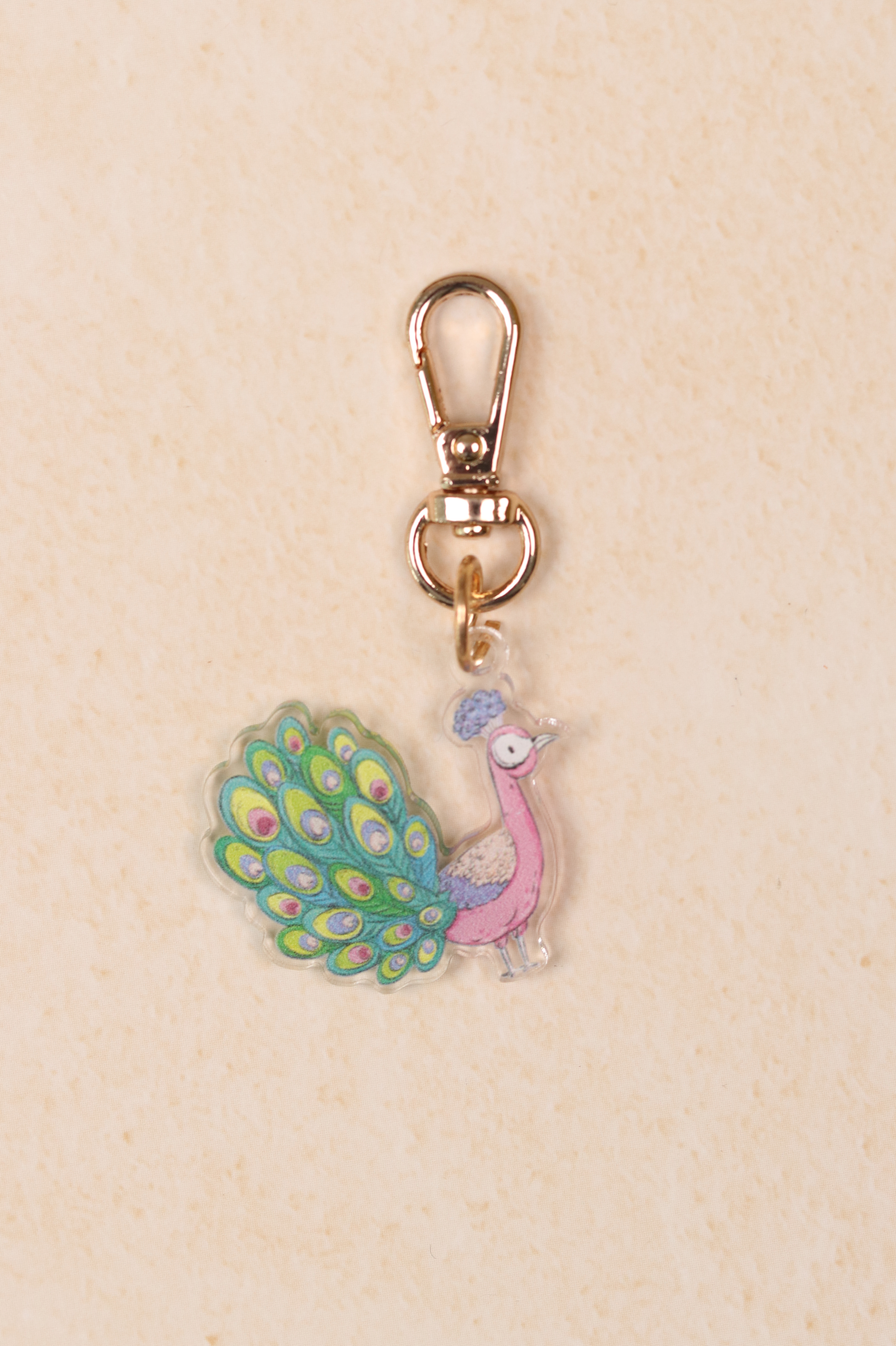 Peacock Keychain