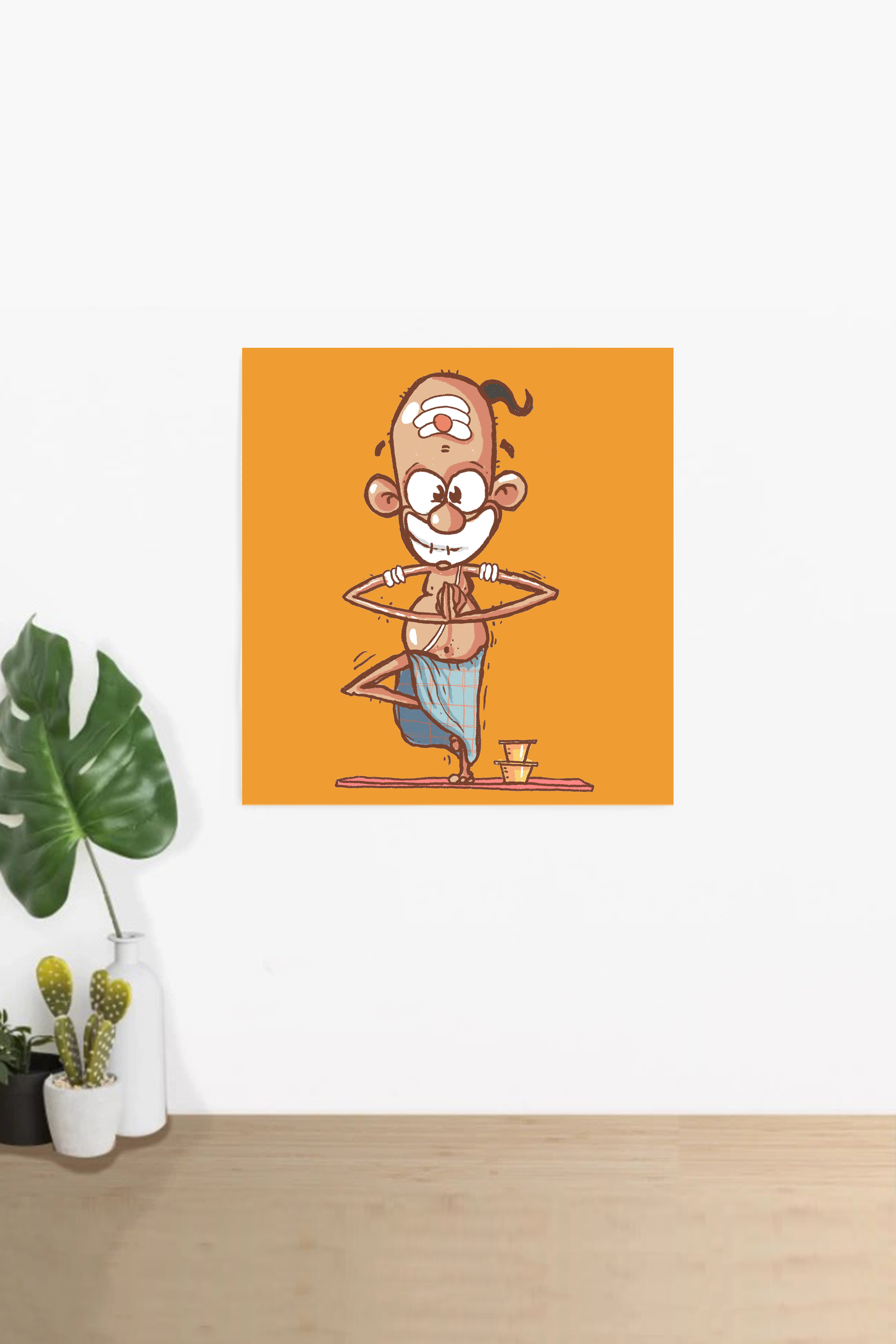 Yoga Poses - Set of 6 Wall Arts