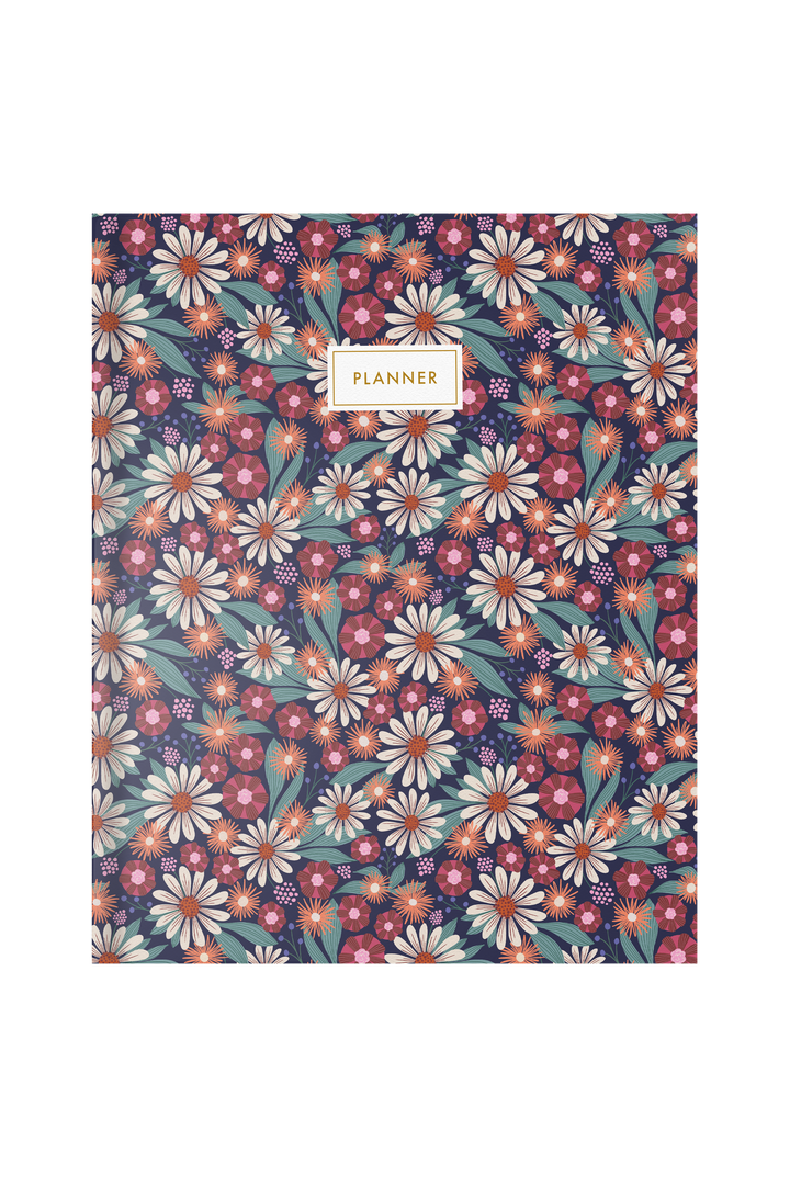 Flower Power Hardbound Undated Planner