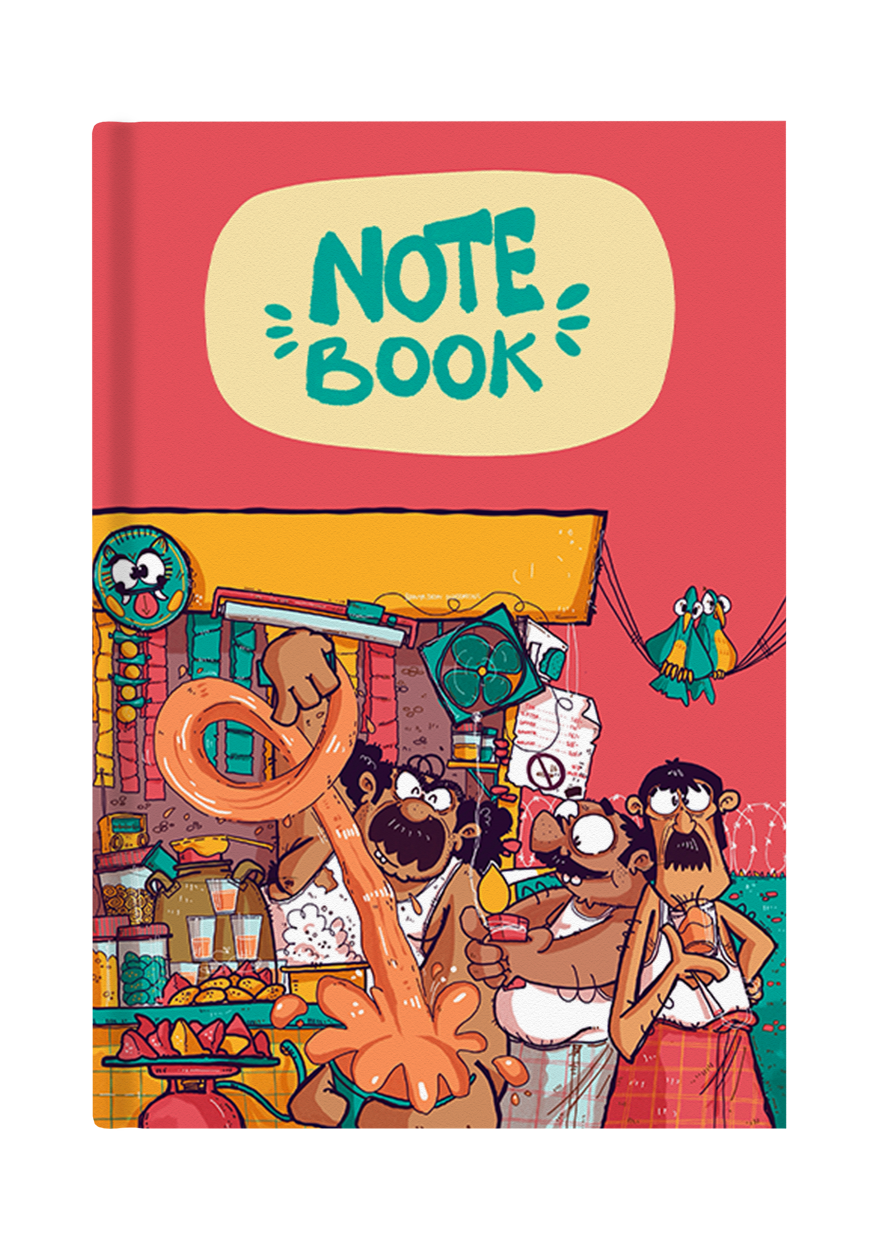 Raju's Tea Stall Hardcover Notebook