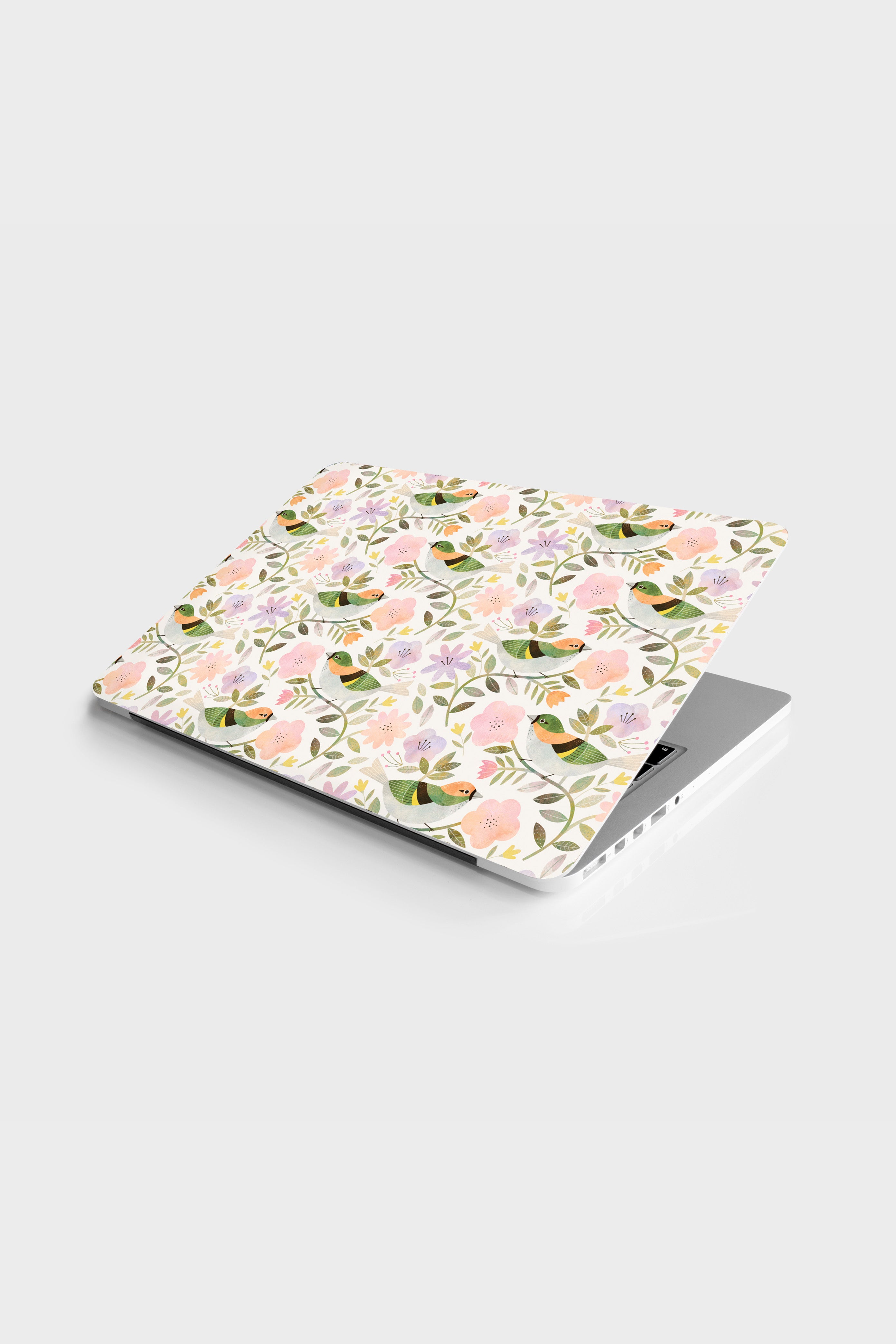 Romantic Birds (White) Laptop Skin