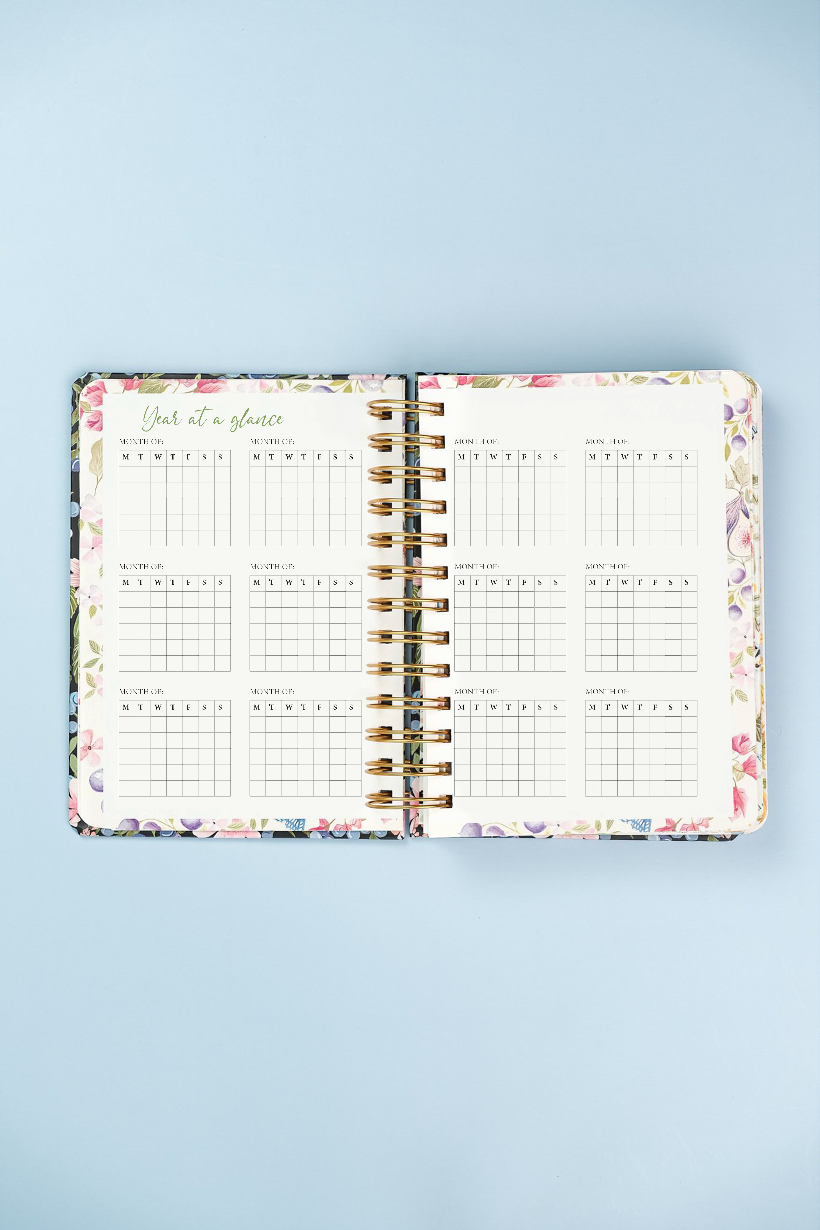 Summer Birds Wiro Undated Planner