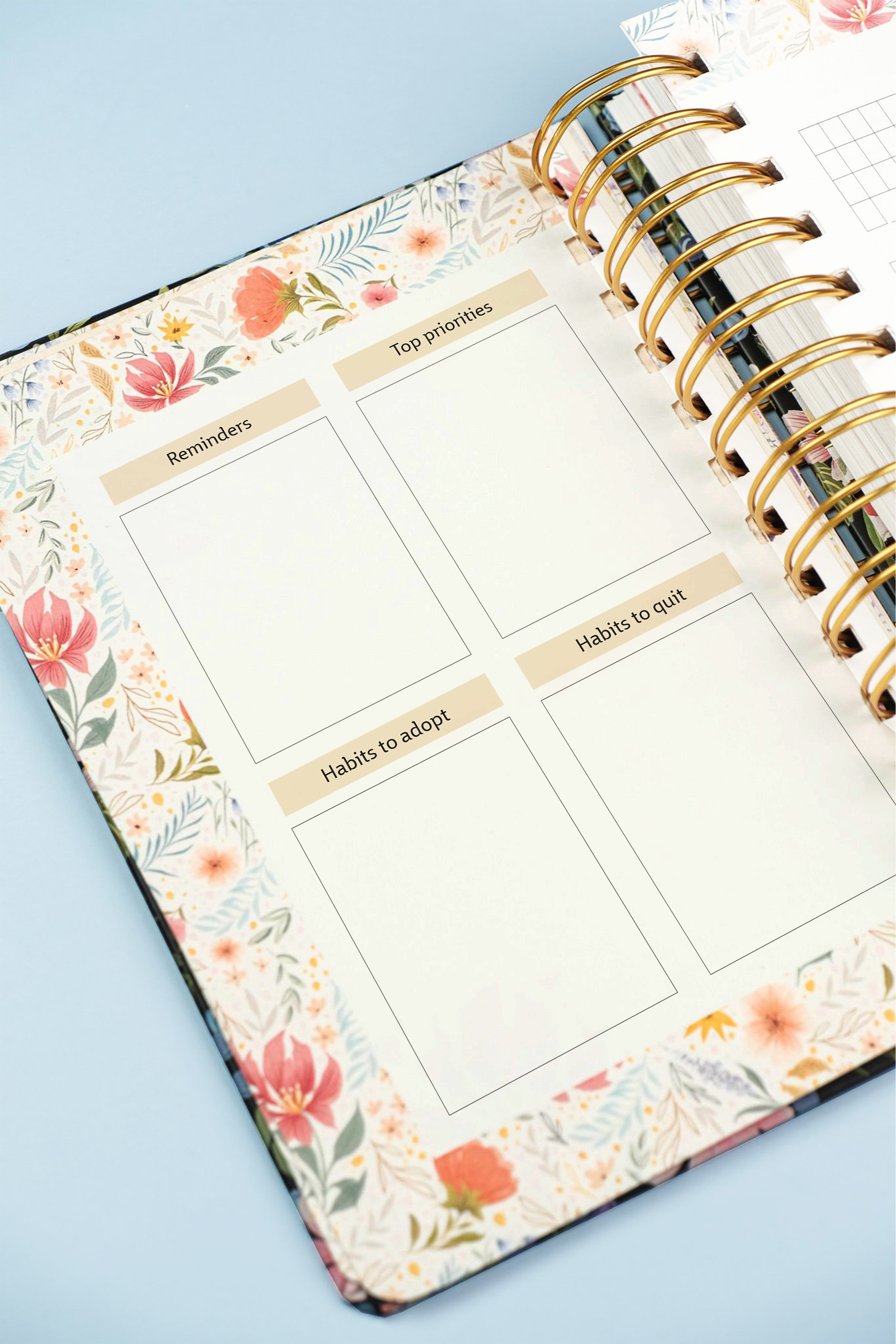 Summer Birds Wiro Undated Planner