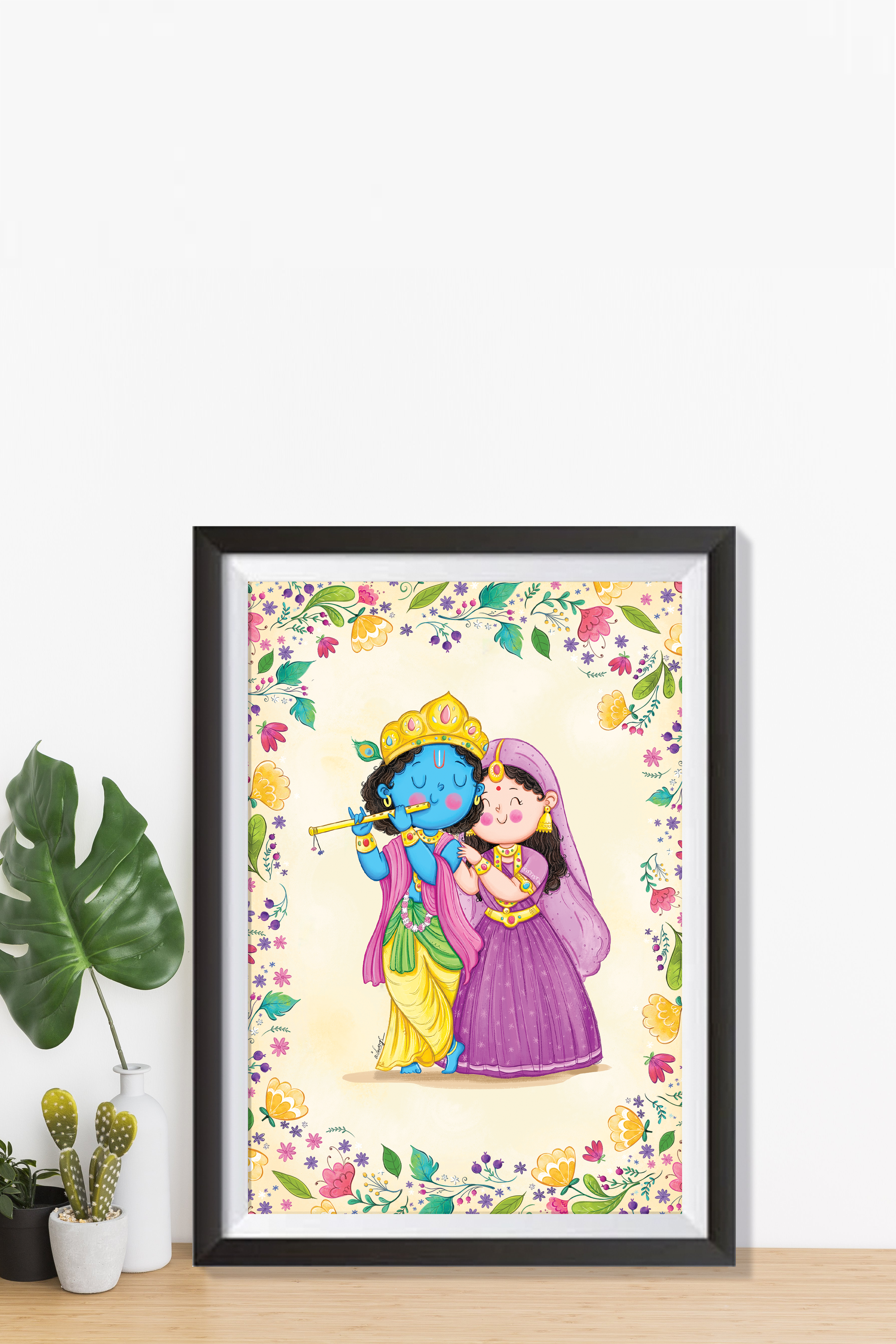 Radha Krishna Wall Art