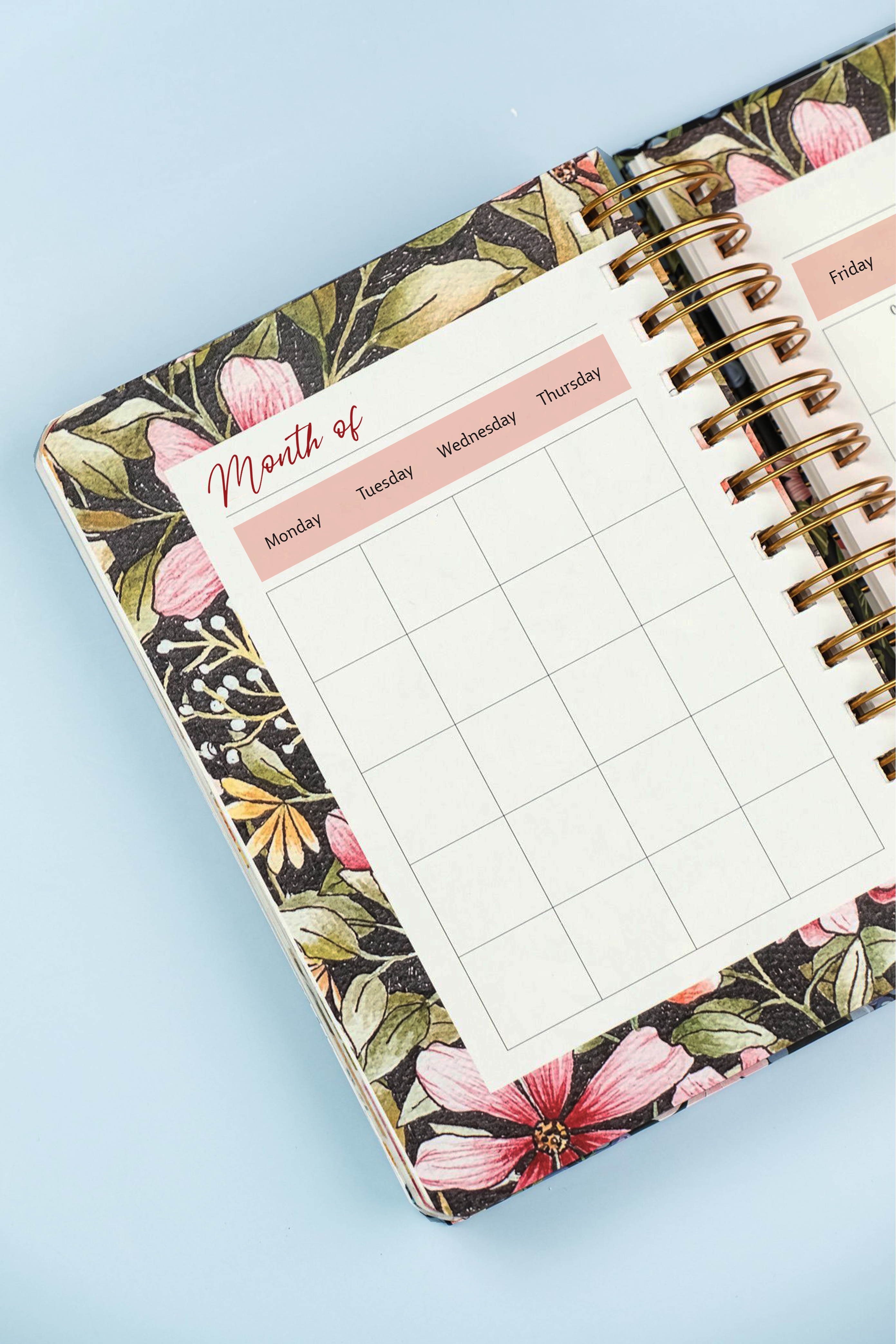 Summer Birds Wiro Undated Planner