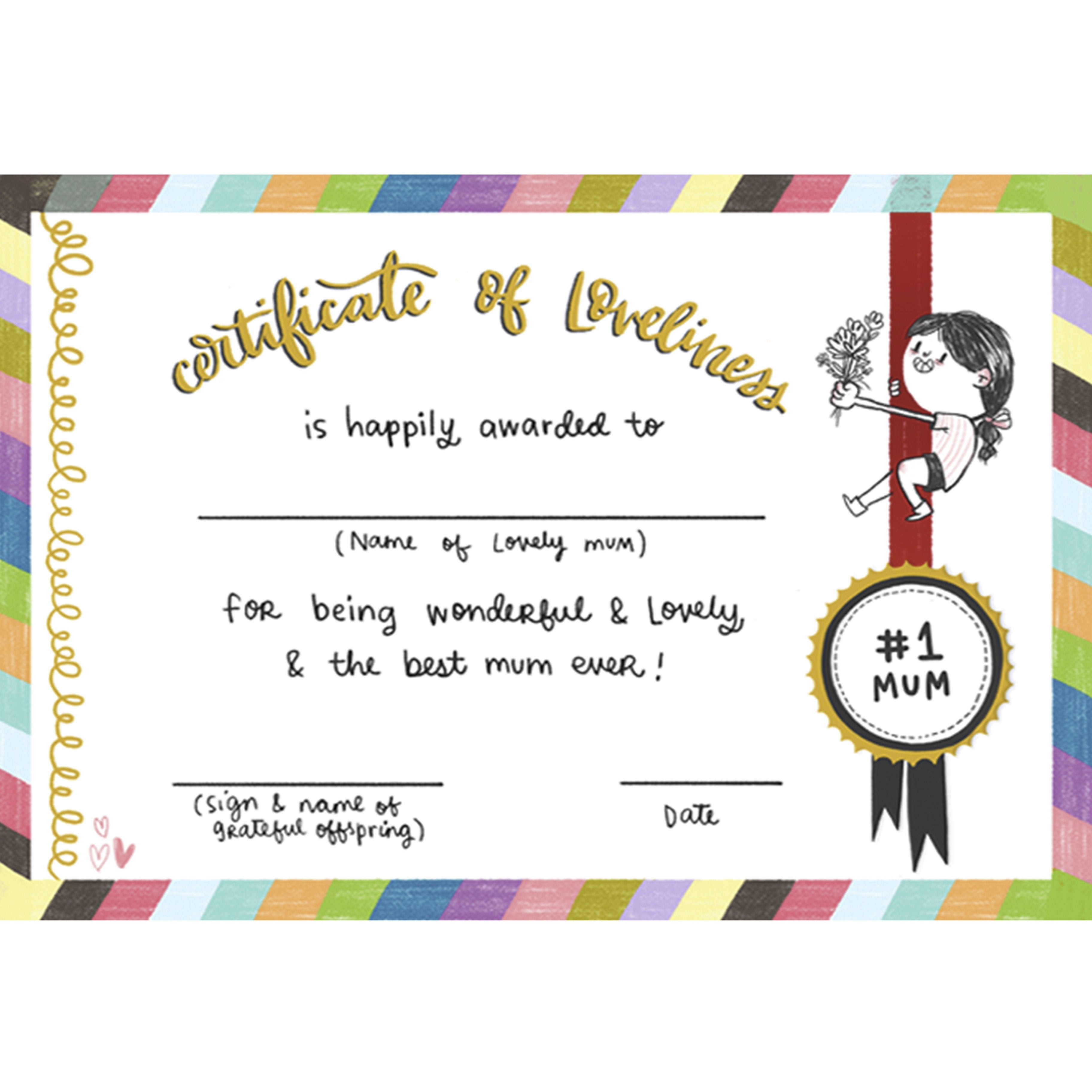 Best Mom Certificate