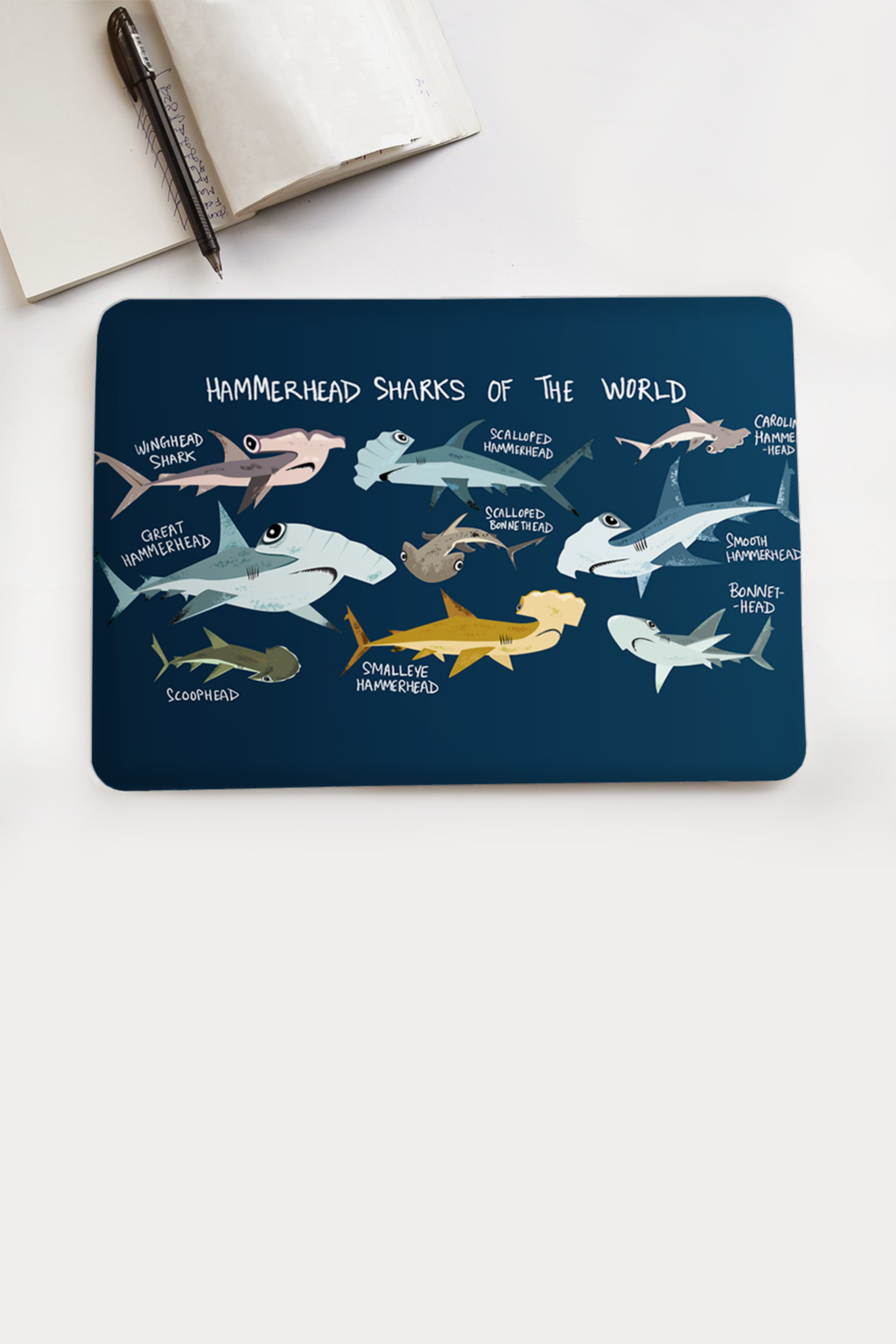 Hammerhead Sharks of the World Laptop Skin