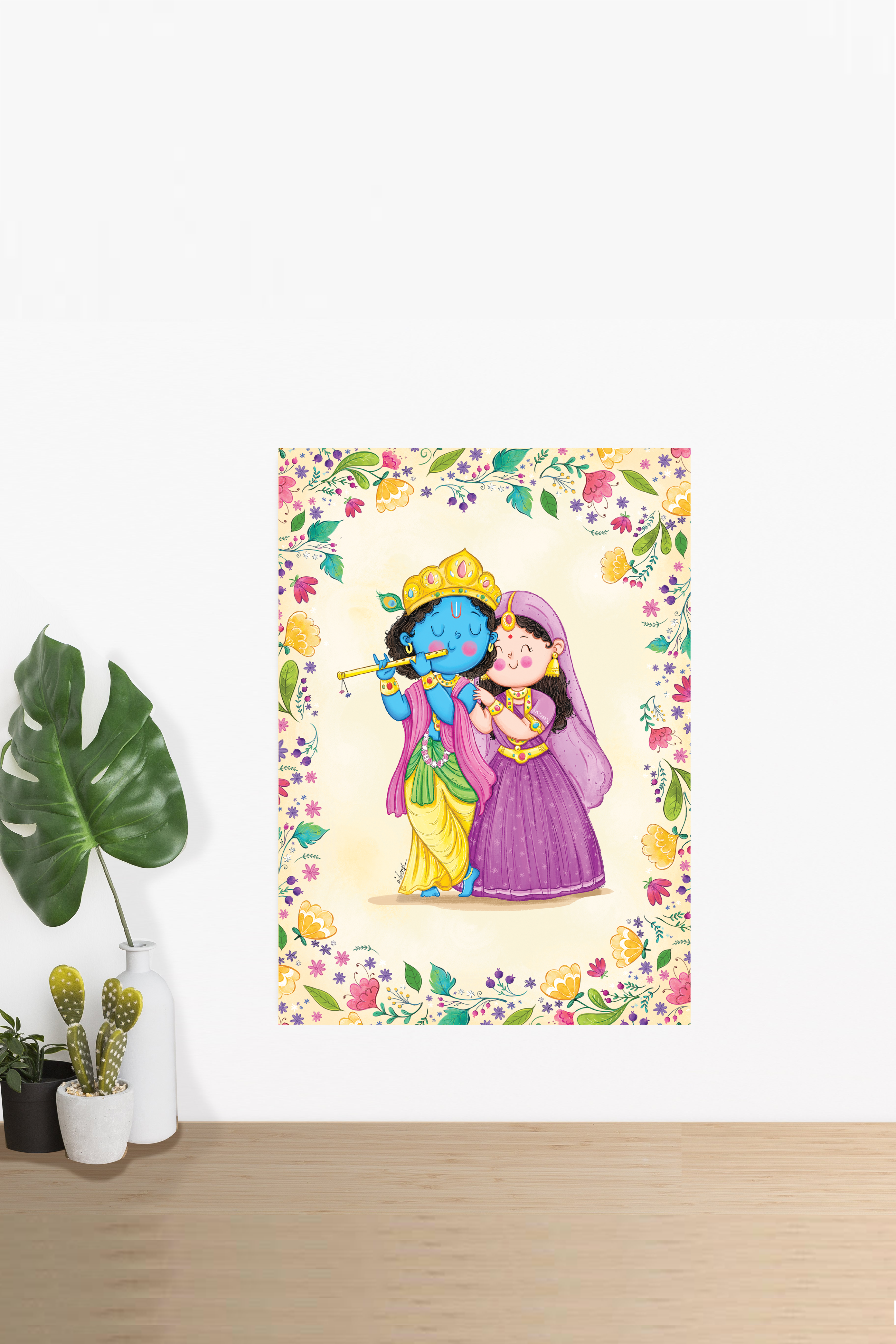 Radha Krishna Wall Art