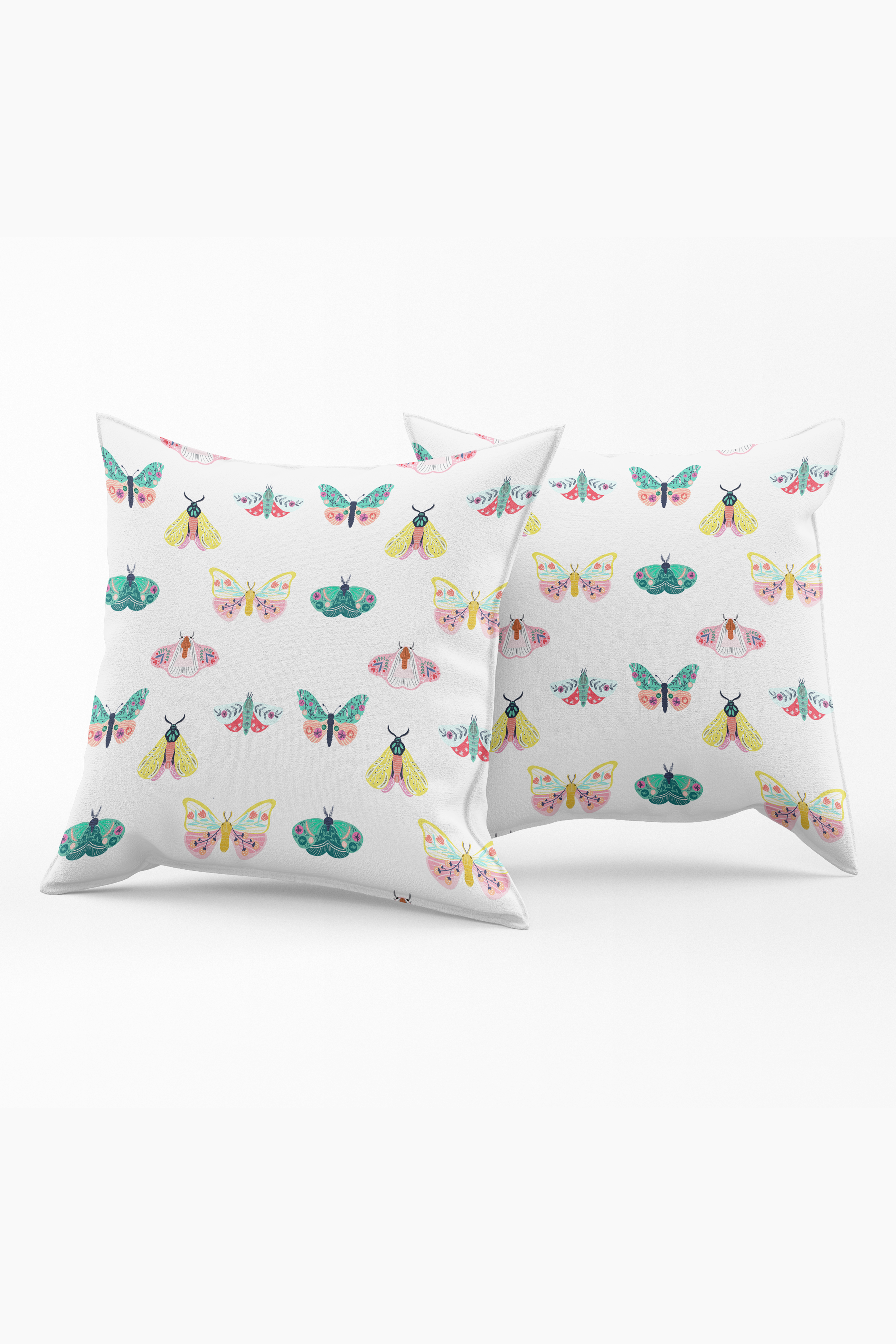 Set of 2 Butterfly Charm Cushion Covers