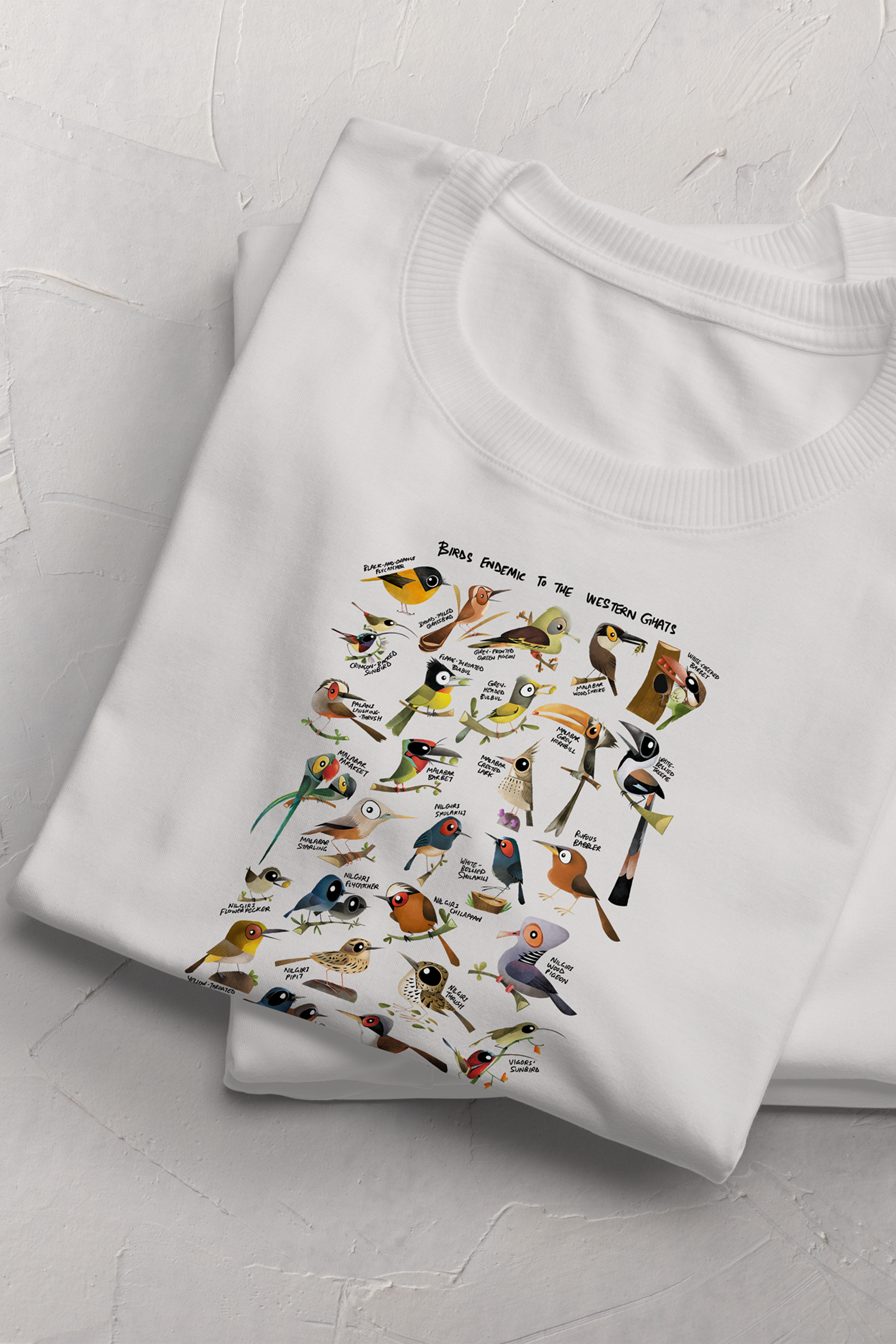 Birds Endemic To Western Ghats Tshirt